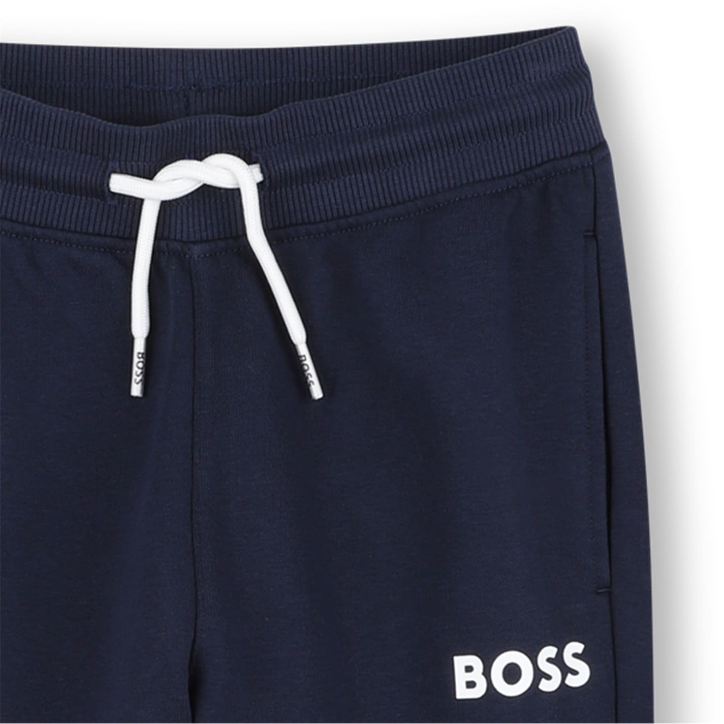 Dětské tepláky Boss Navy 506852 Kids' Closed Hem Fleece Joggers - 3