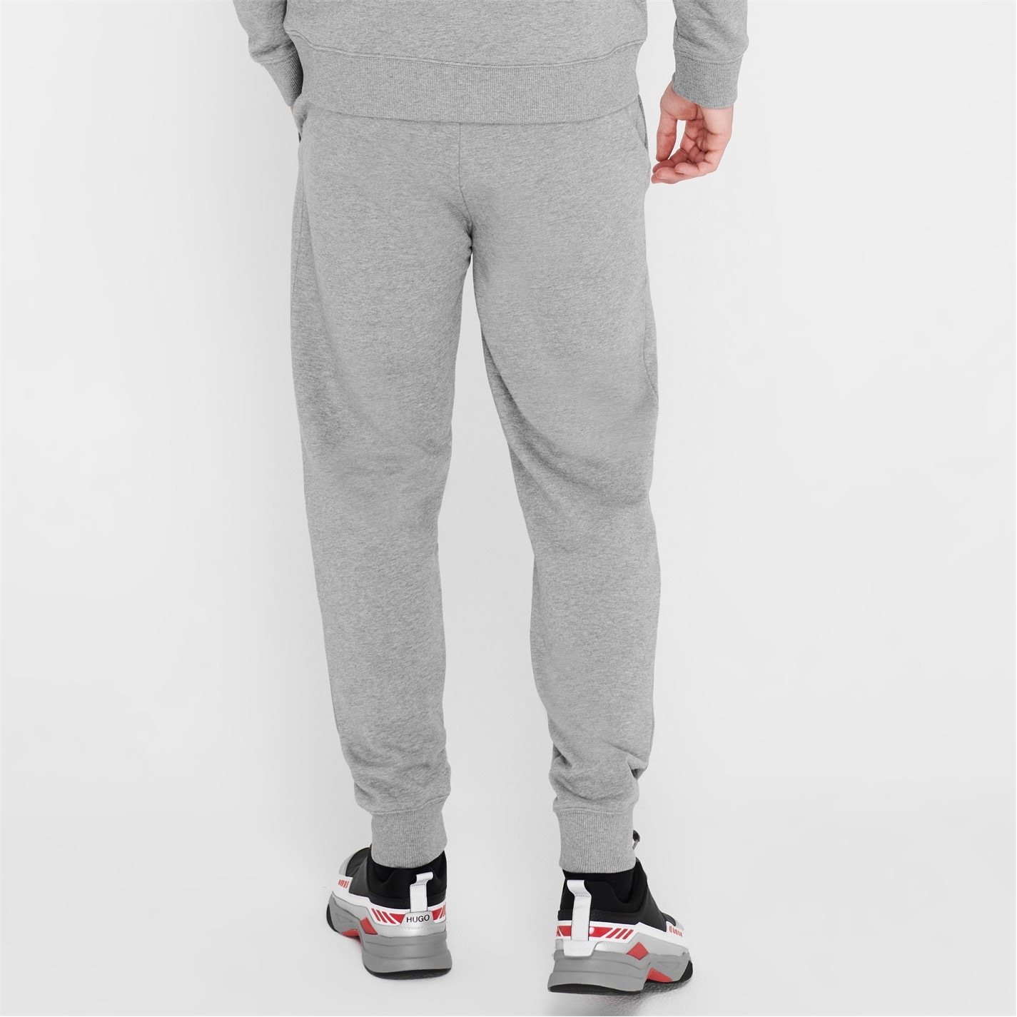 Kalhoty Hugo Grey 029 3426231 Mens HUGO Doak Closed Hem Jogging Bottoms with Logo Detail - 2