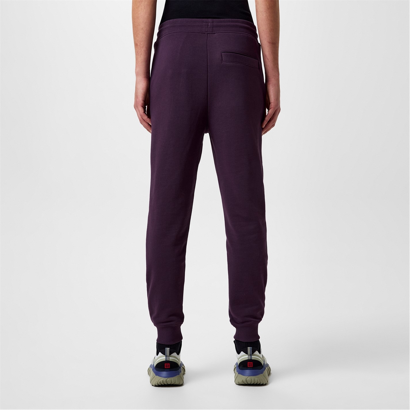 Tepláky Hugo Purple 543 7711490 Mens HUGO Doak Closed Hem Jogging Bottoms with Logo Detail - 4