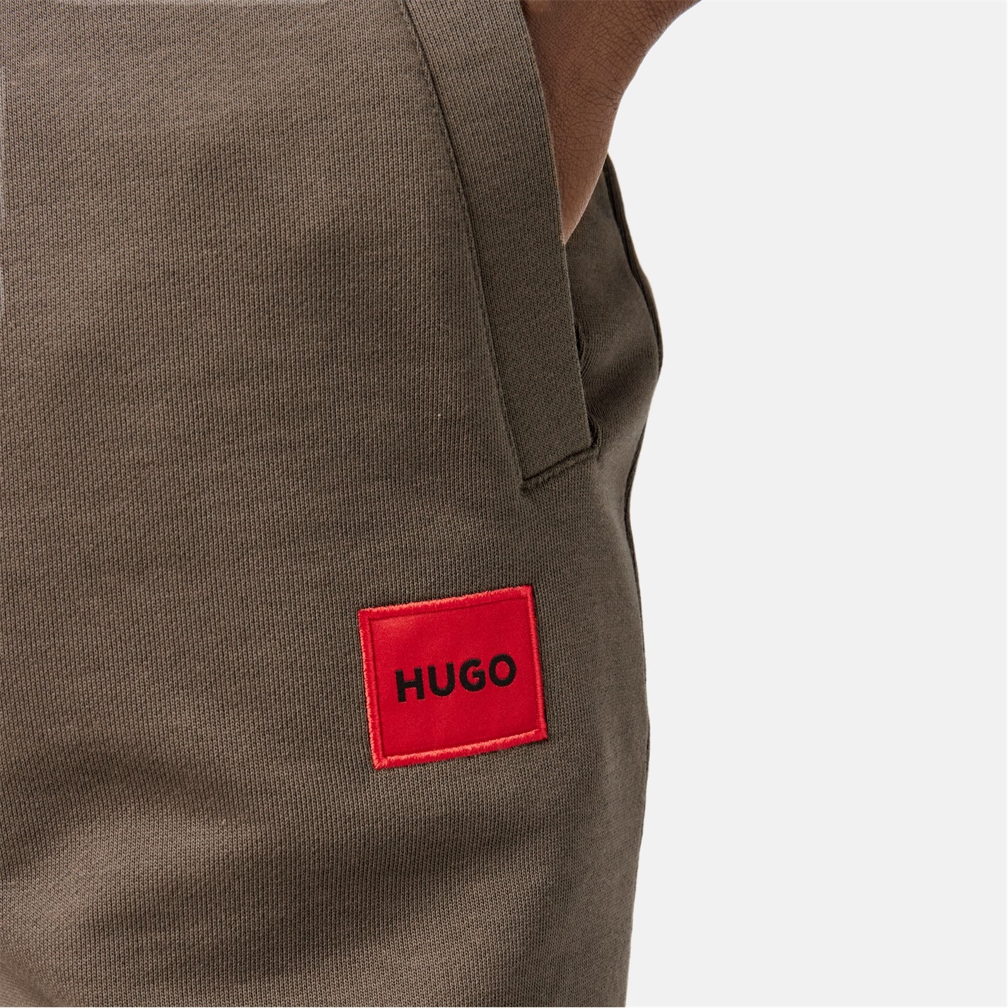 Tepláky Hugo Med Grey 032 7187395 Mens HUGO Doak Closed Hem Jogging Bottoms with Logo Detail - 5