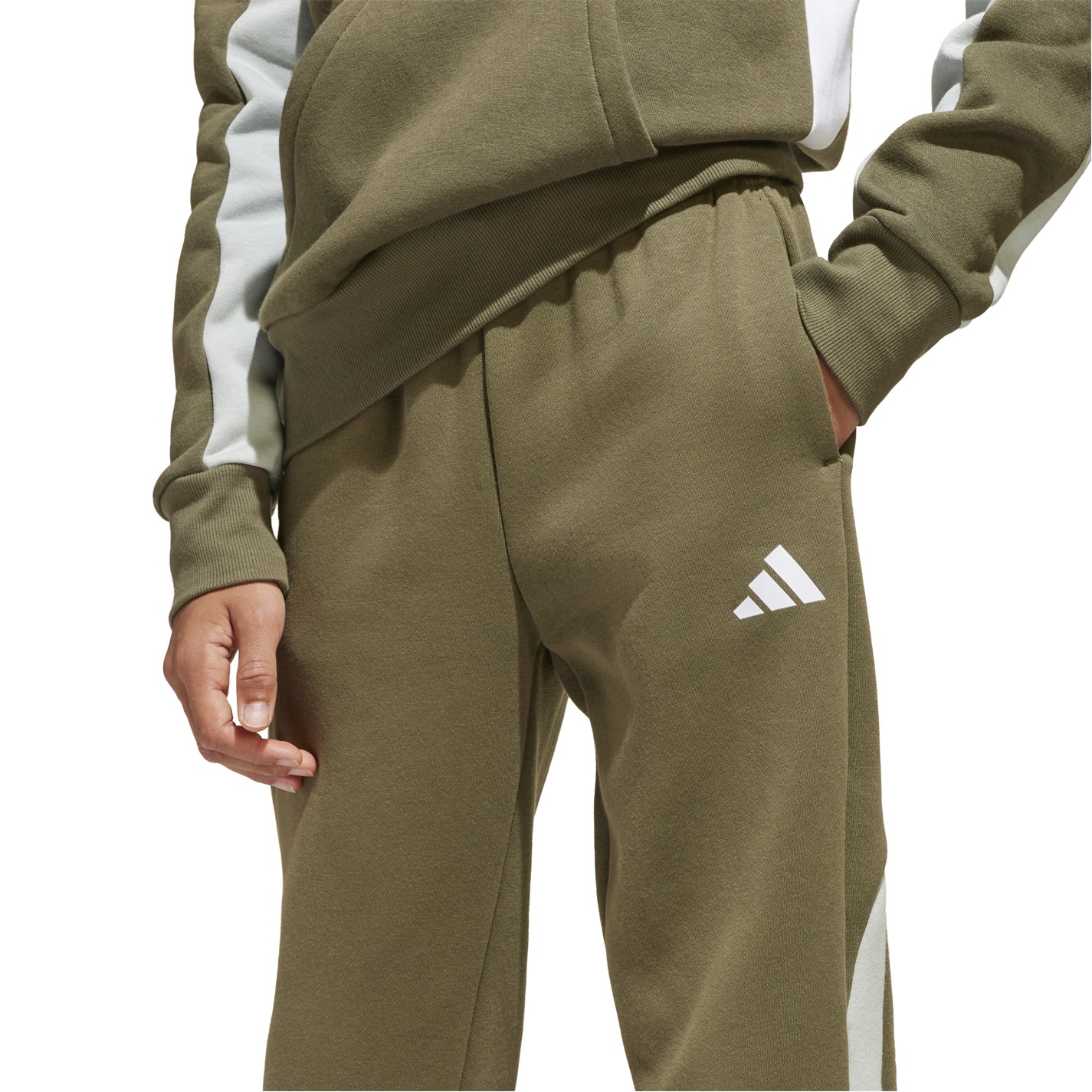 Dětské tepláky adidas Olve 8008258 Unisex Kids' Closed Hem Fleece Joggers - 6