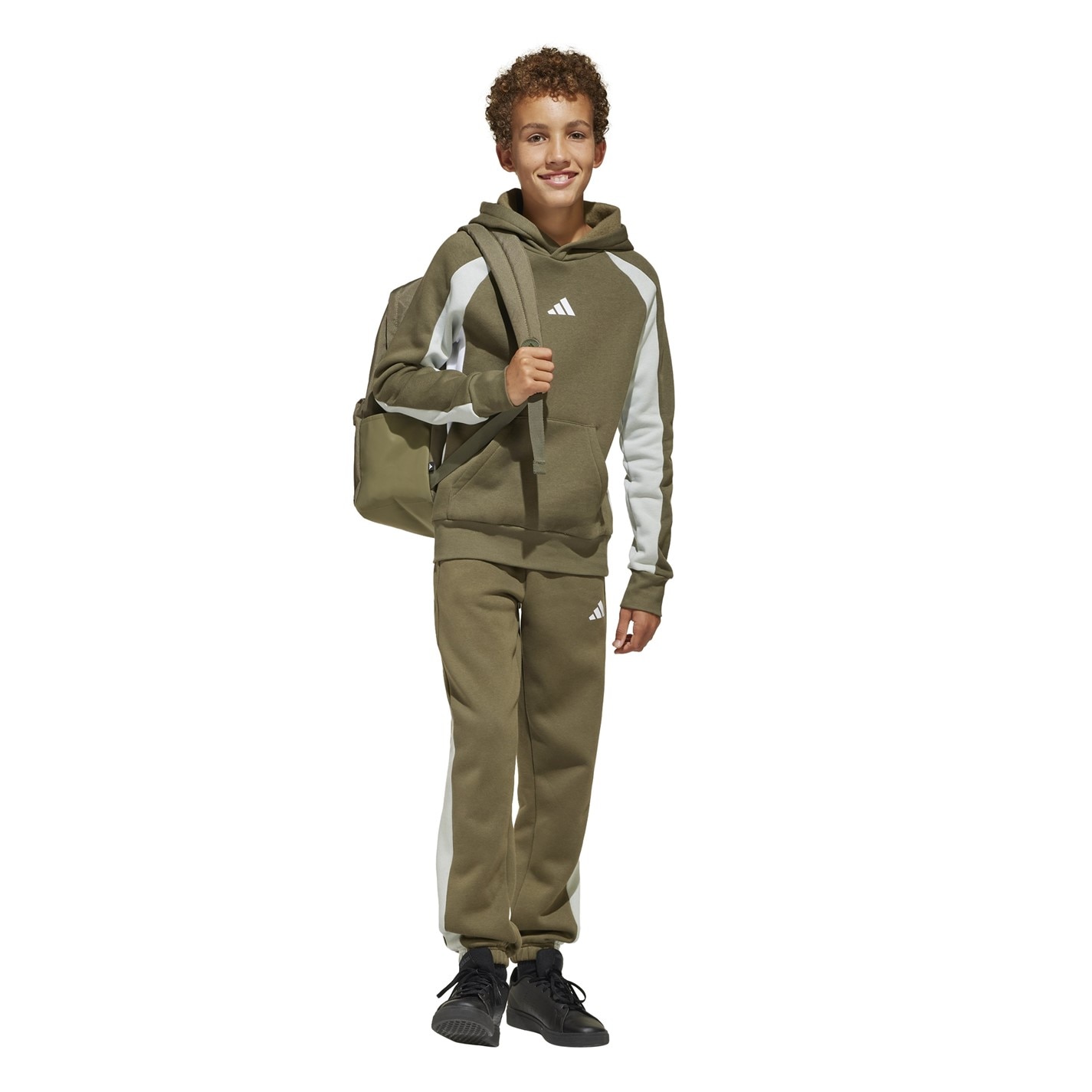 Dětské tepláky adidas Olve 8008258 Unisex Kids' Closed Hem Fleece Joggers - 7