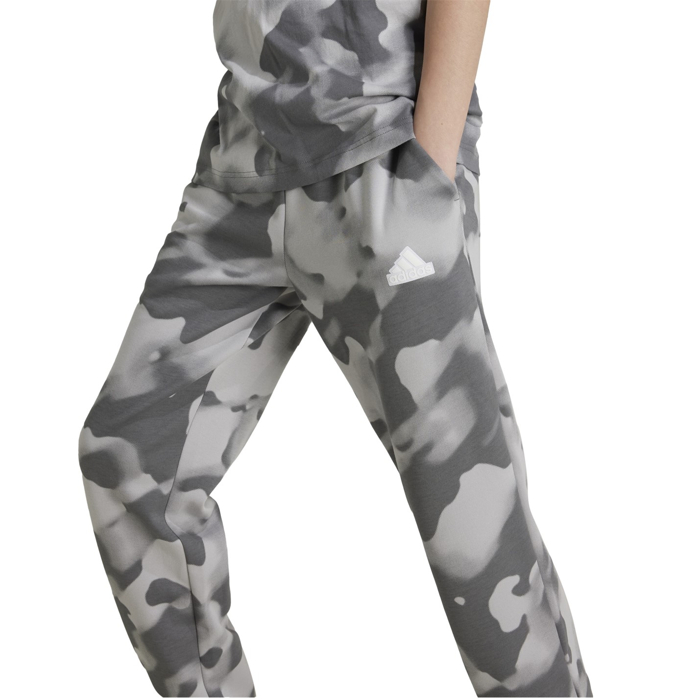 Dětské tepláky adidas Grey 6703925 Unisex Kids Fi All Over Print Fleece Joggers - 4