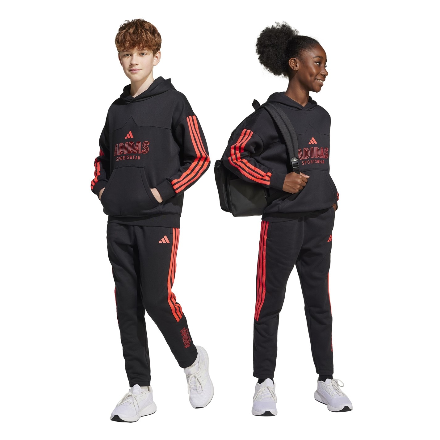Dětské tepláky adidas Black 7918614 Unisex Kids' Hot Closed Hem Fleece Joggers - 2