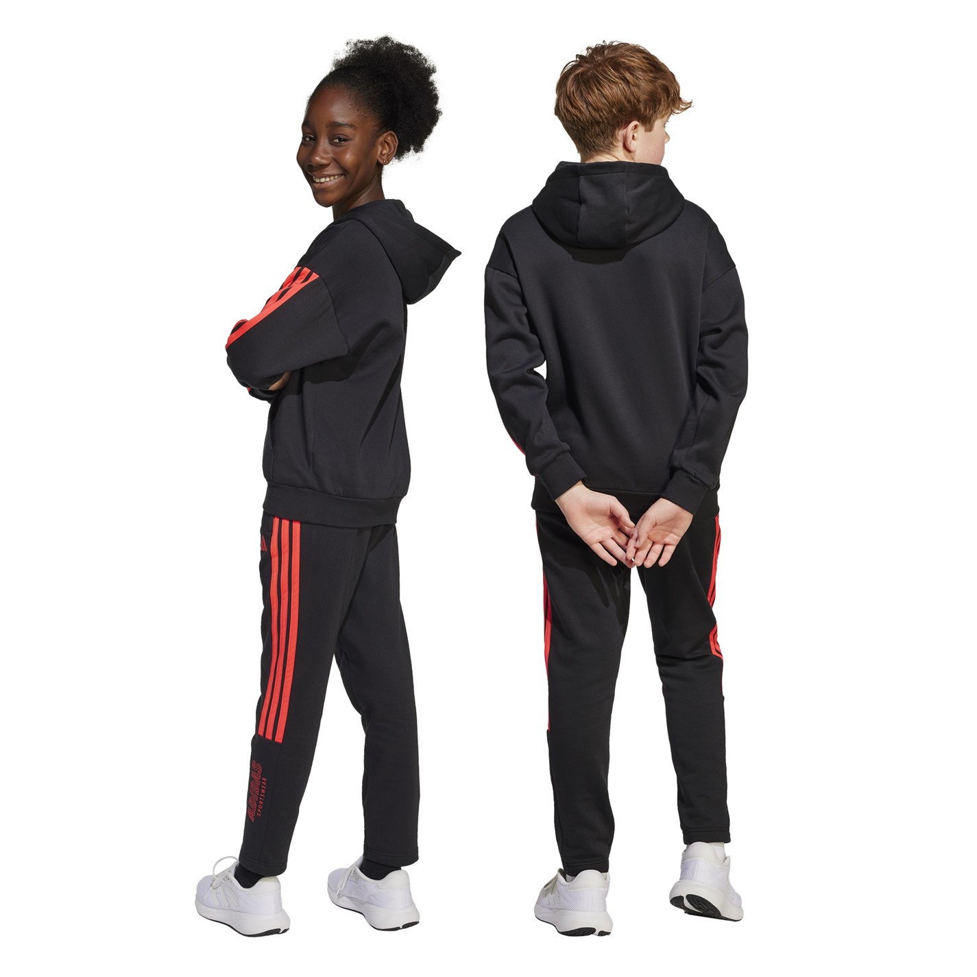 Dětské tepláky adidas Black 7918614 Unisex Kids' Hot Closed Hem Fleece Joggers - 3