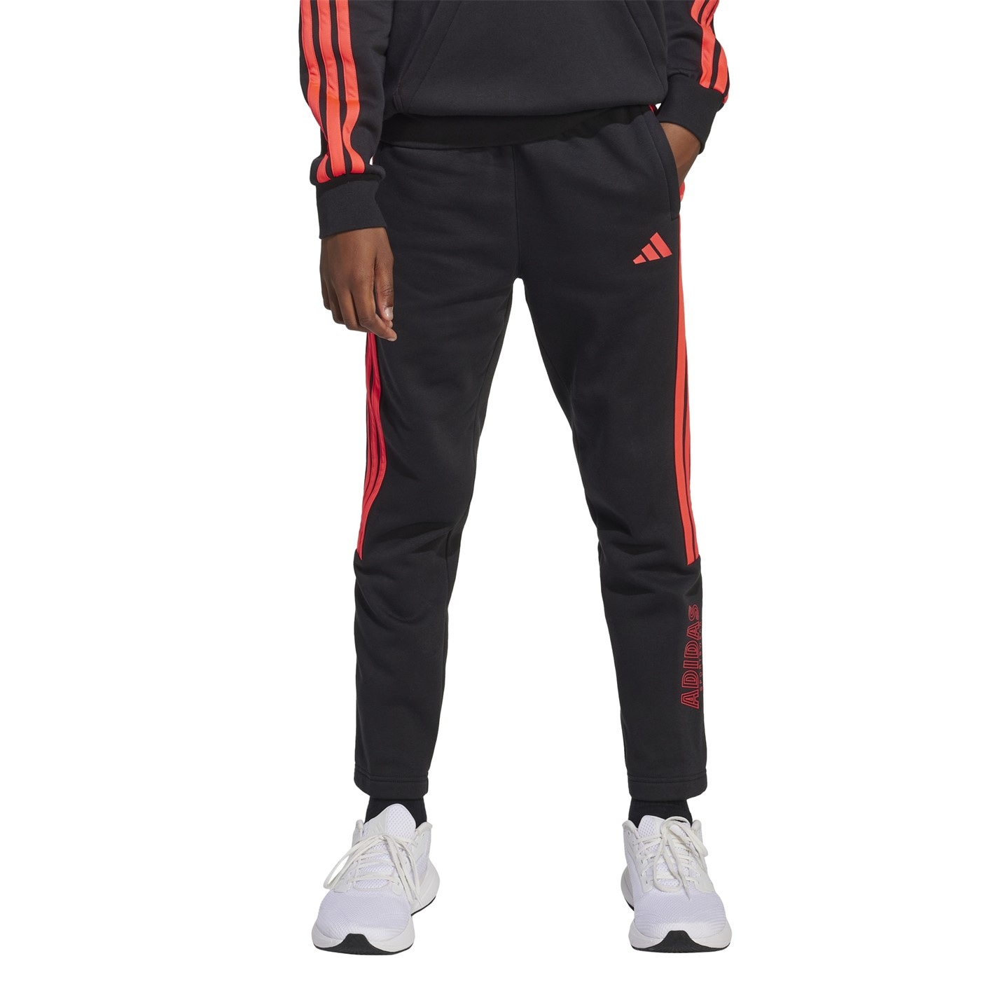 Dětské tepláky adidas Black 7918614 Unisex Kids' Hot Closed Hem Fleece Joggers - 4