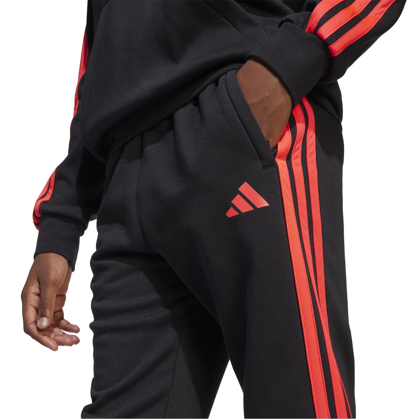 Dětské tepláky adidas Black 7918614 Unisex Kids' Hot Closed Hem Fleece Joggers - 6