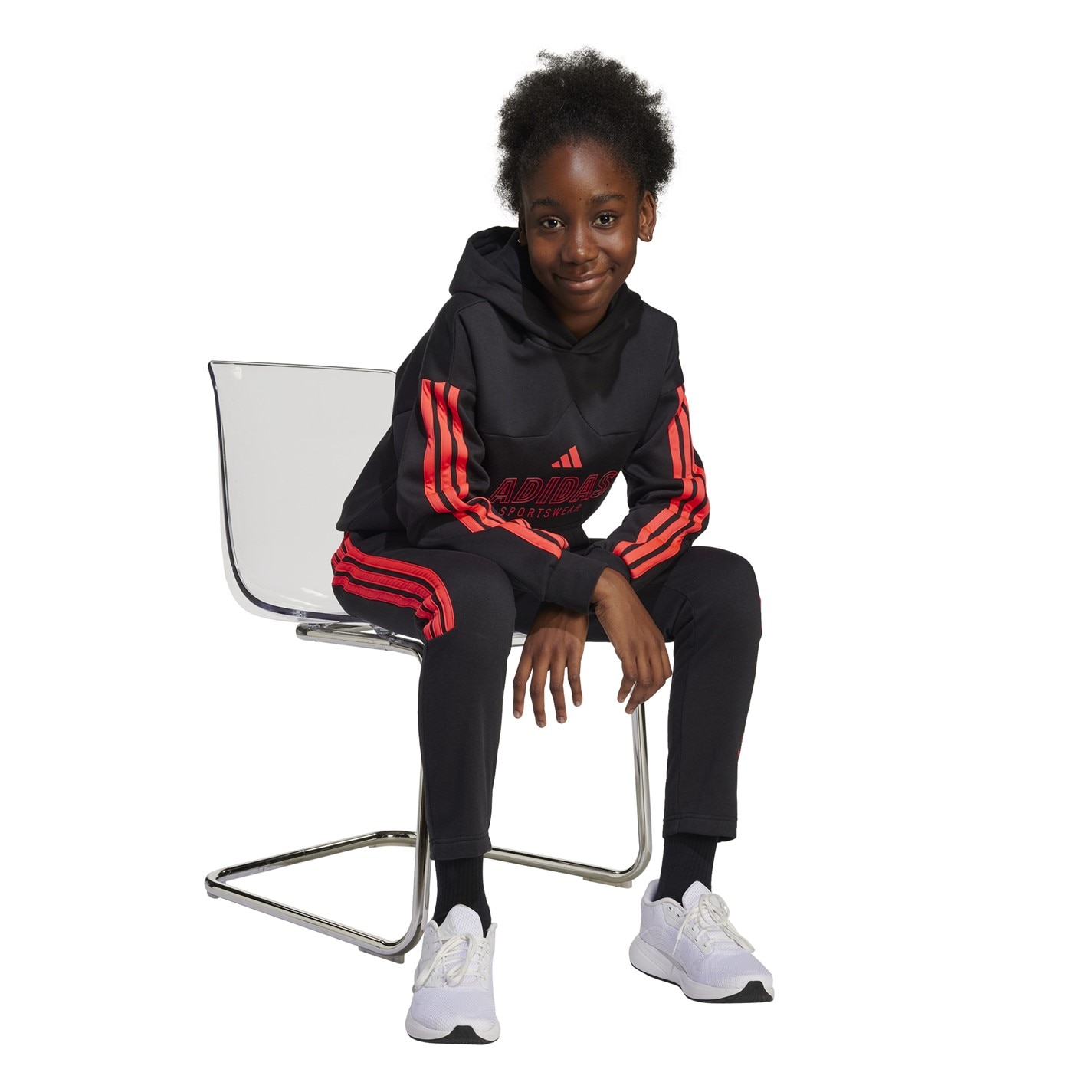 Dětské tepláky adidas Black 7918614 Unisex Kids' Hot Closed Hem Fleece Joggers - 7