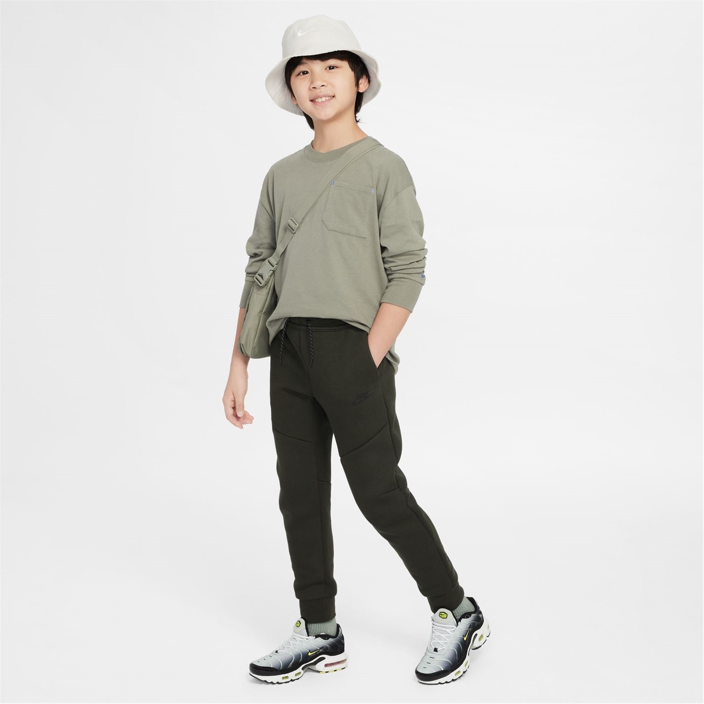 Nike Sequoia 943406 Sportswear Tech Fleece Big Kids' Pants - 9