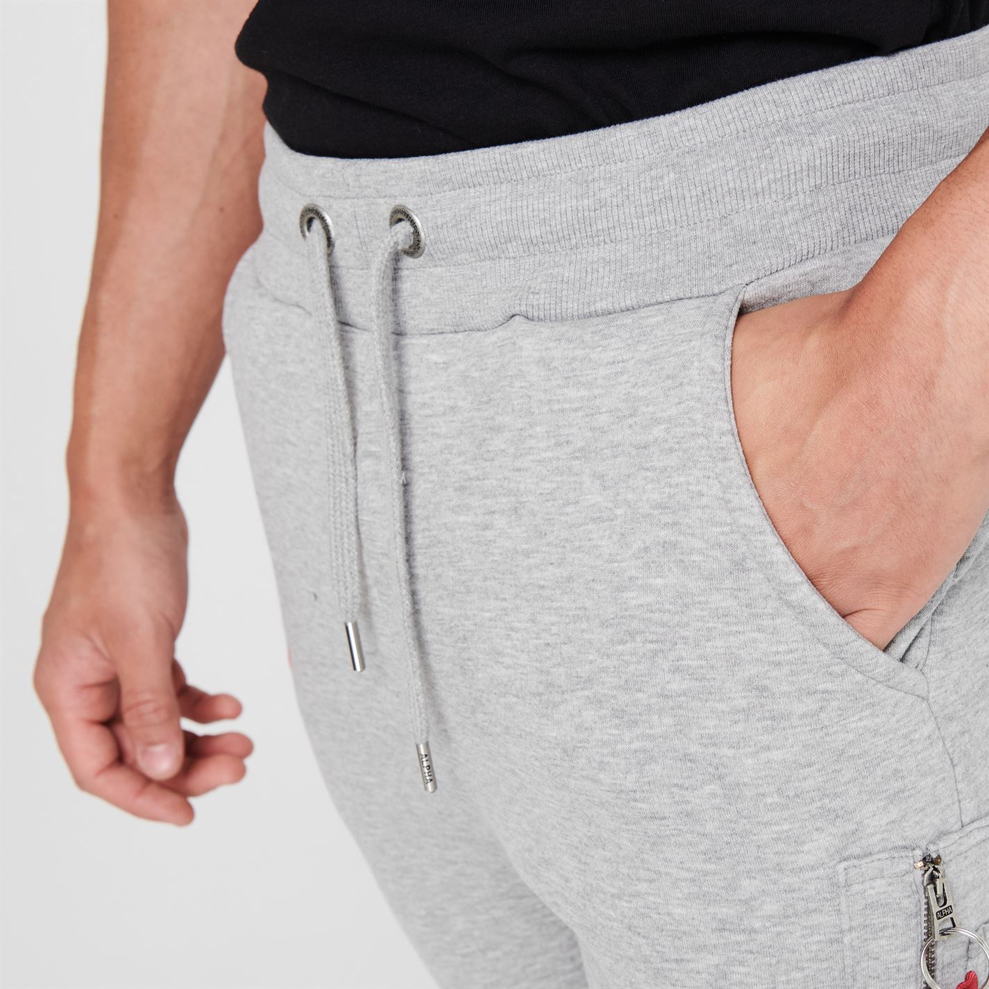 Tepláky Alpha Industries Grey Heather 17 1107428 NASA Cargo Sweat Jogger - 4