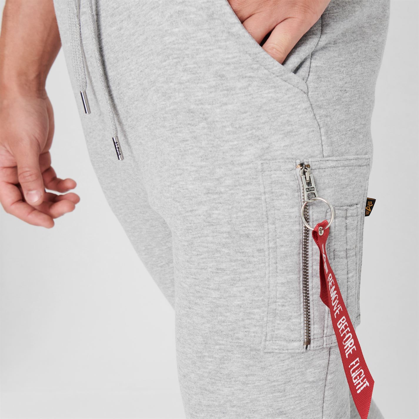 Tepláky Alpha Industries Grey Heather 17 1107428 NASA Cargo Sweat Jogger - 5