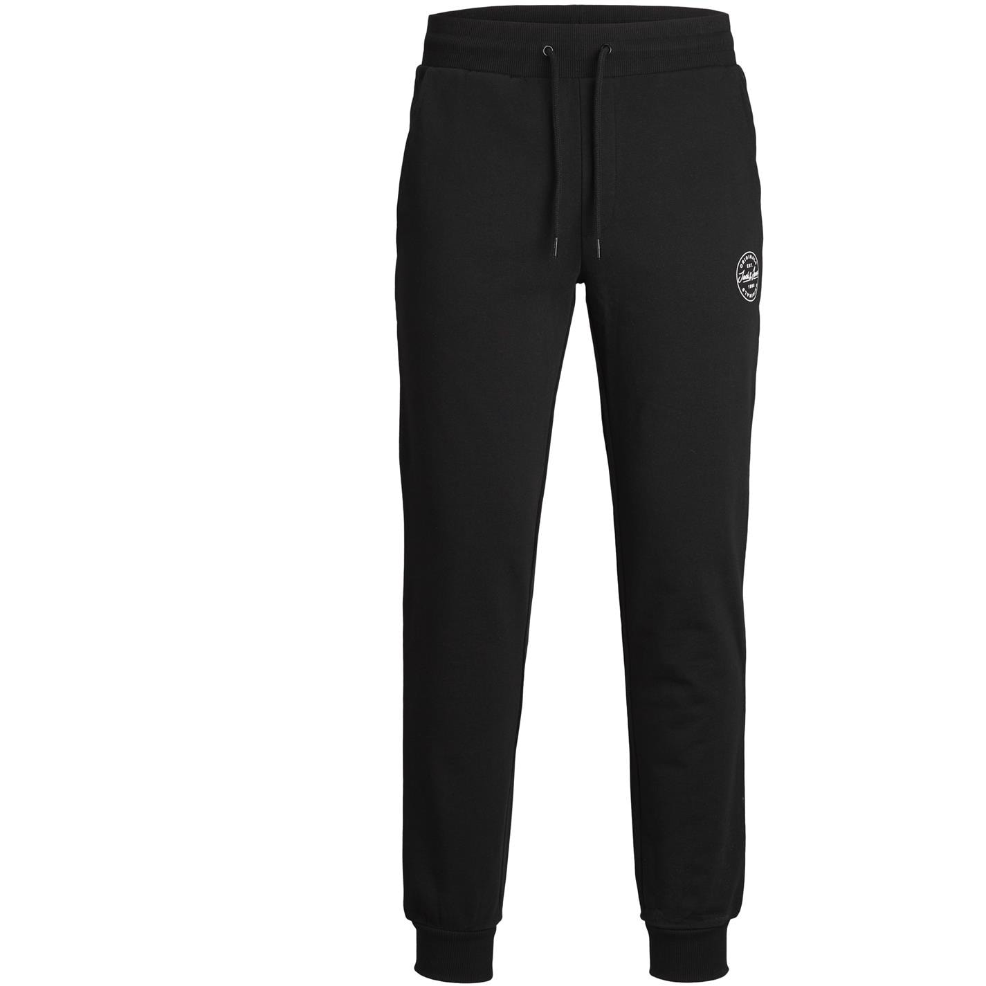 Tepláky Jack and Jones Black 8110349 Gordon Shark Jogging Bottoms - 1