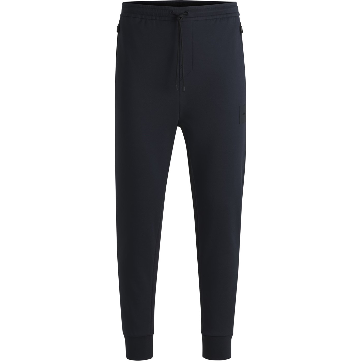 Tepláky Boss Dark Blue 402 6874044 Men's Hadiko Rib Ribbed Cuffed Joggers - 1