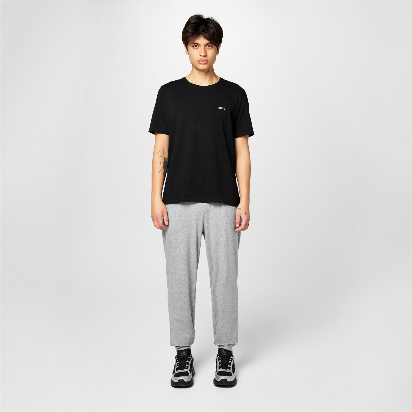 Tepláky Boss Medium Grey 033 9940254 Mens BOSS Bodywear Drawstring Tracksuit Jogging Bottoms (Mix & Match) - 4