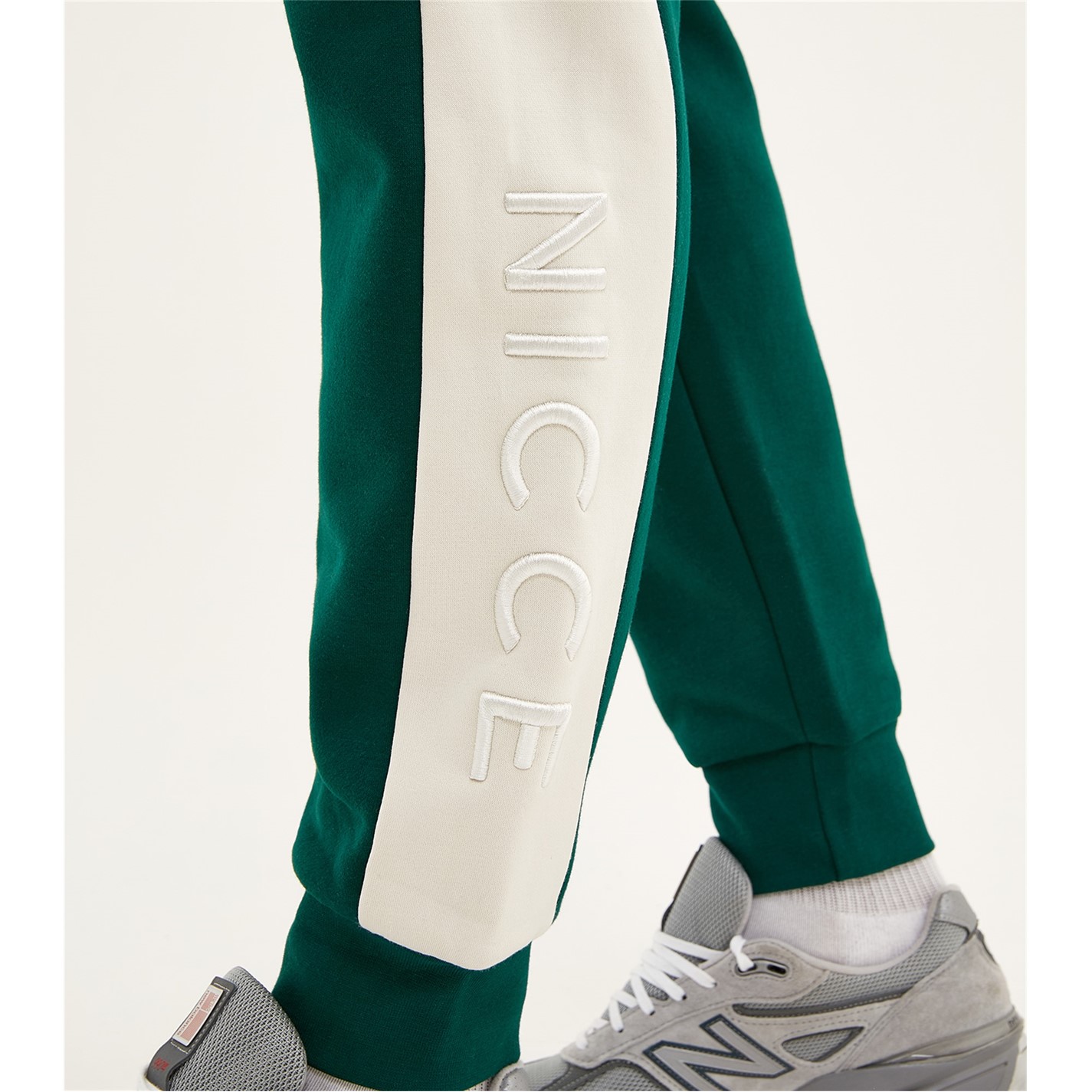 Tepláky Nicce Green 9999403 Mercury Stripe Jogging Bottoms Mens - 5