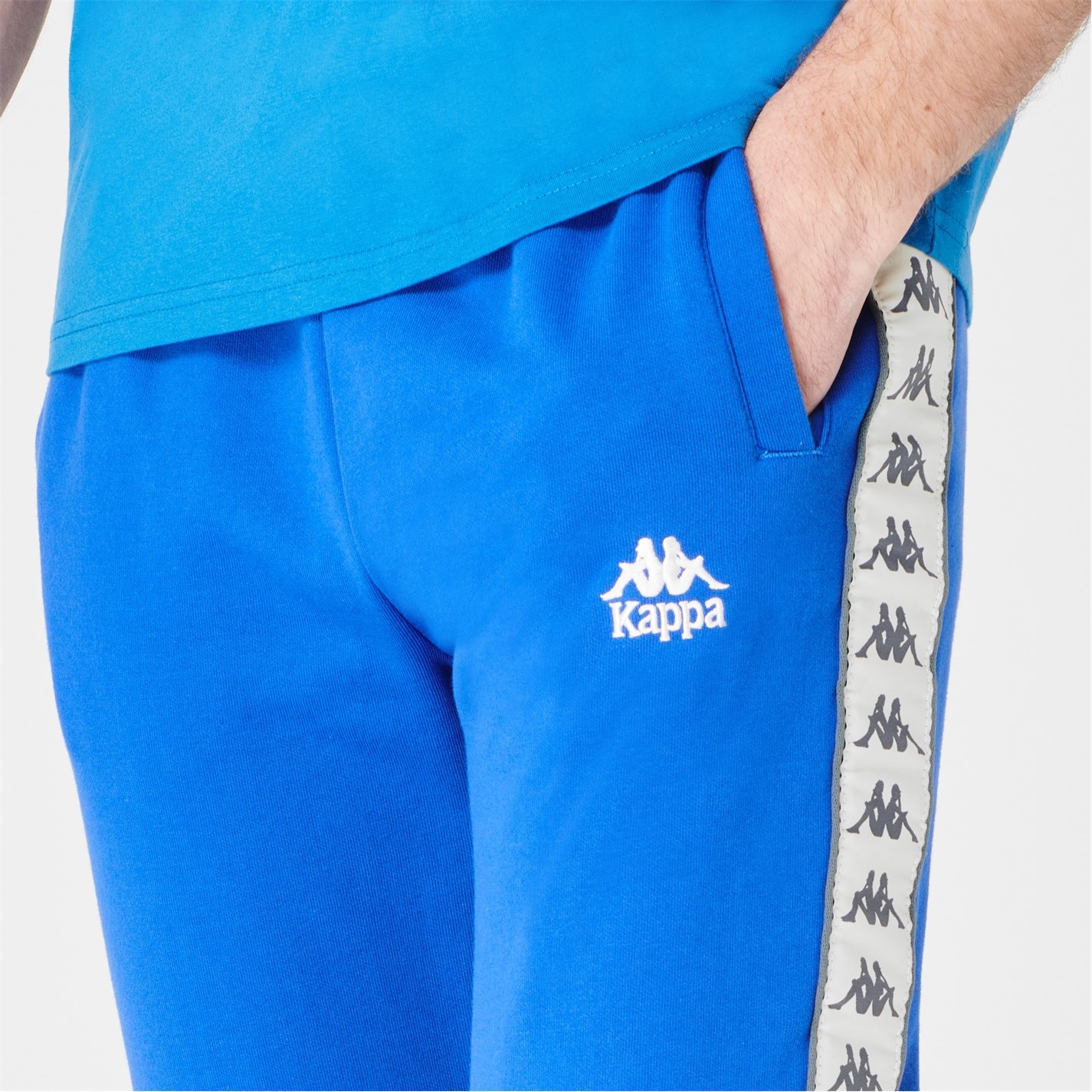 Tepláky Kappa Blue Royal AL3 8623770 Banda Jogging Bottoms Mens - 4