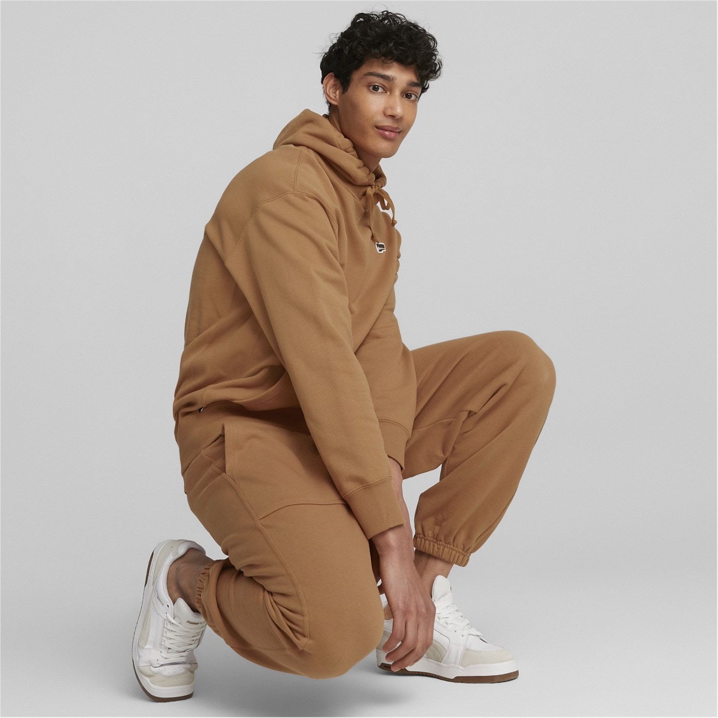 Tepláky Puma Desert Tan 1476690 Fleeced Jogging Bottoms Mens - 4
