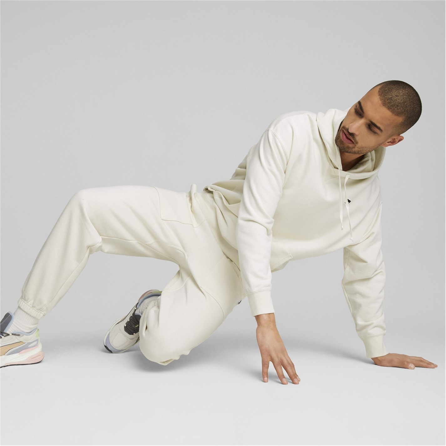 Tepláky Puma Cream 7064160 Fleeced Jogging Bottoms Mens - 3
