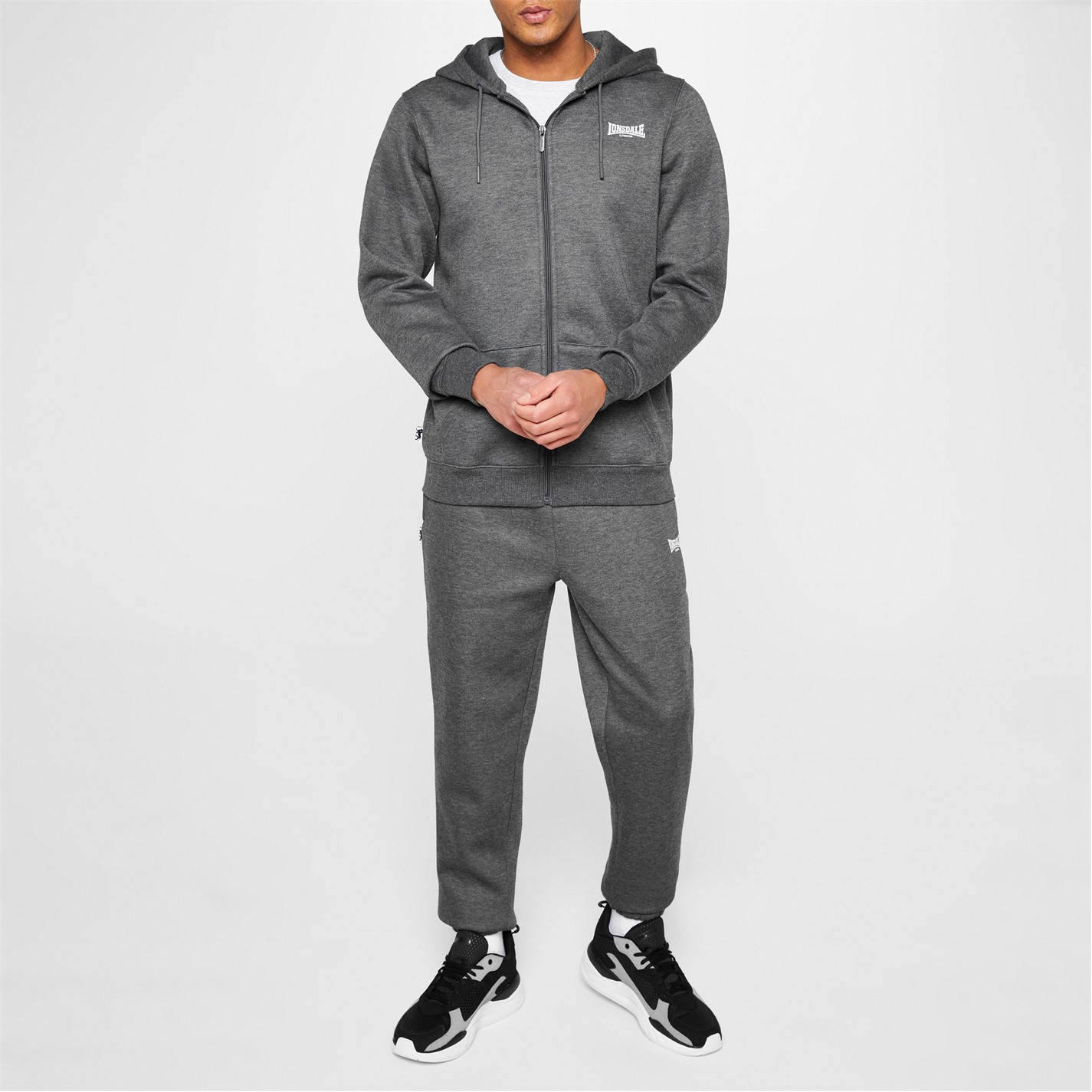 Tepláky Lonsdale Charcoal M 4057270 Essential Joggers Mens - 2
