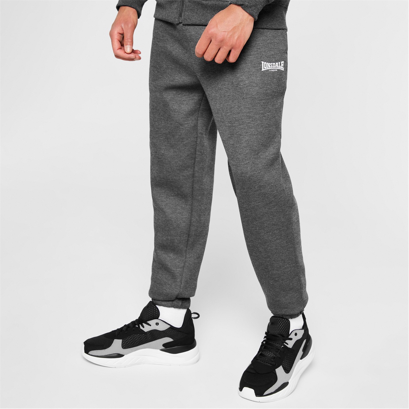 Tepláky Lonsdale Charcoal M 4057270 Essential Joggers Mens - 4