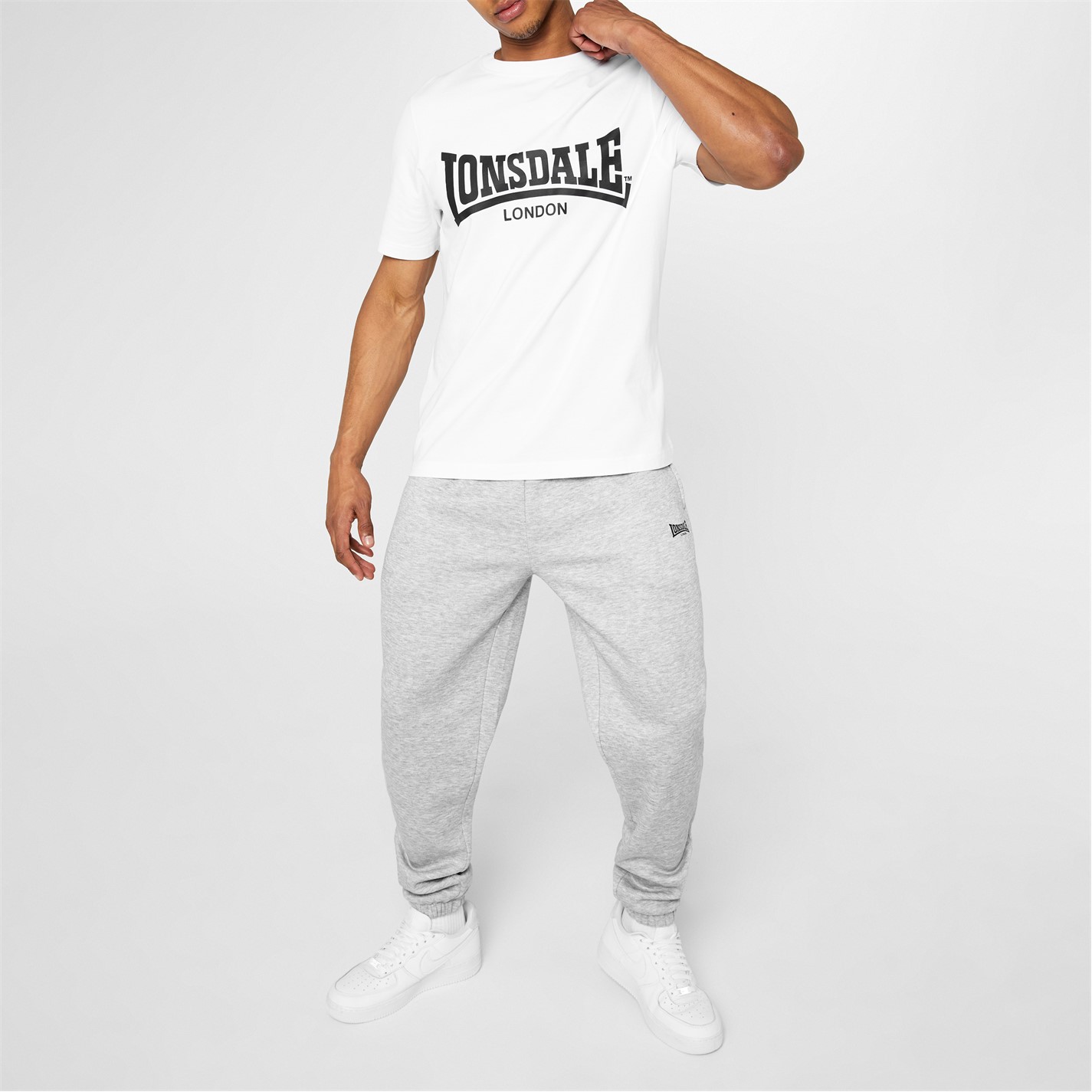 Tepláky Lonsdale Grey M 3735999 Essential Joggers Mens - 2