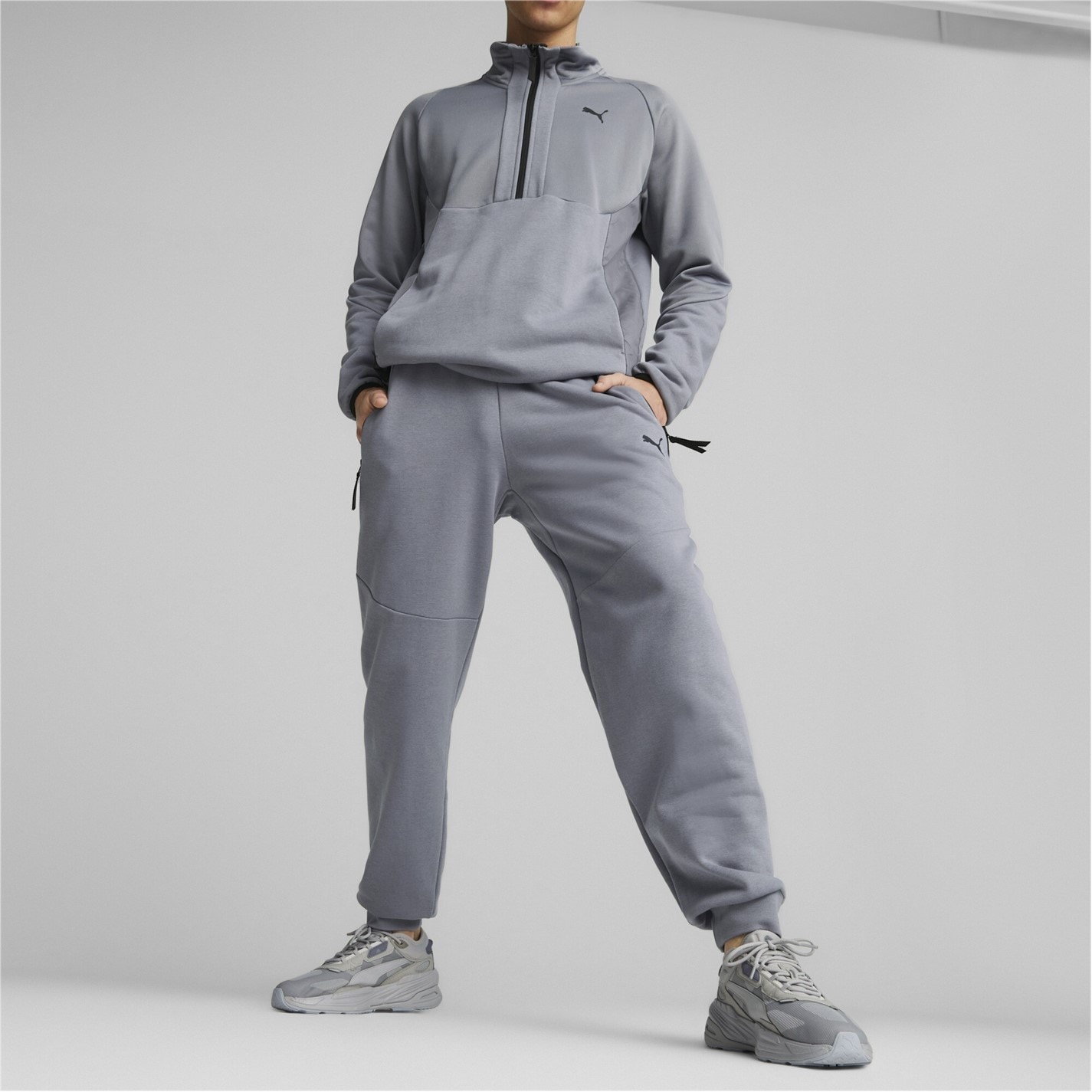 Tepláky Puma Dark Grey 7259813 Logo Jogging Bottoms Mens - 2