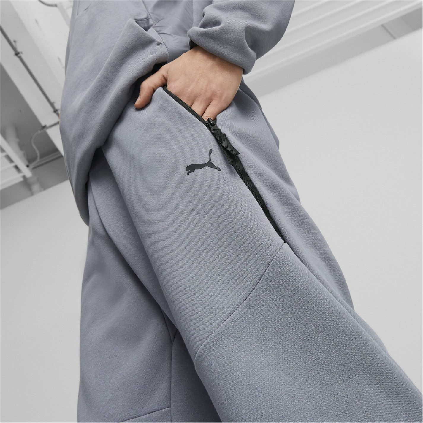 Tepláky Puma Dark Grey 7259813 Logo Jogging Bottoms Mens - 4