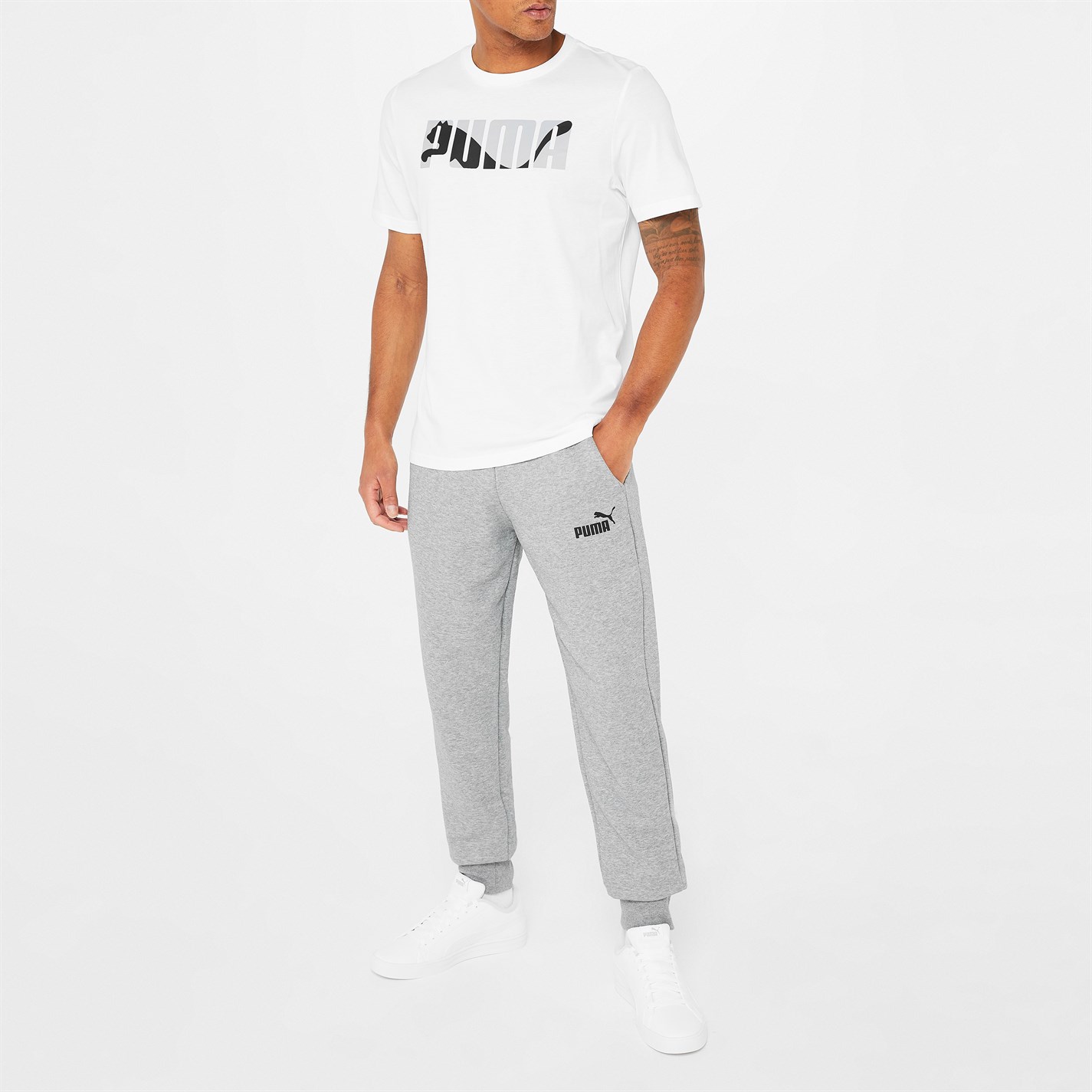 Tepláky Puma Grey 4602349 No 1 Logo Jogging Pants Mens - 2