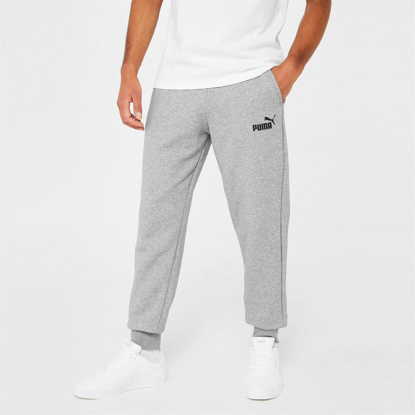 Tepláky Puma Grey 4602349 No 1 Logo Jogging Pants Mens - 4