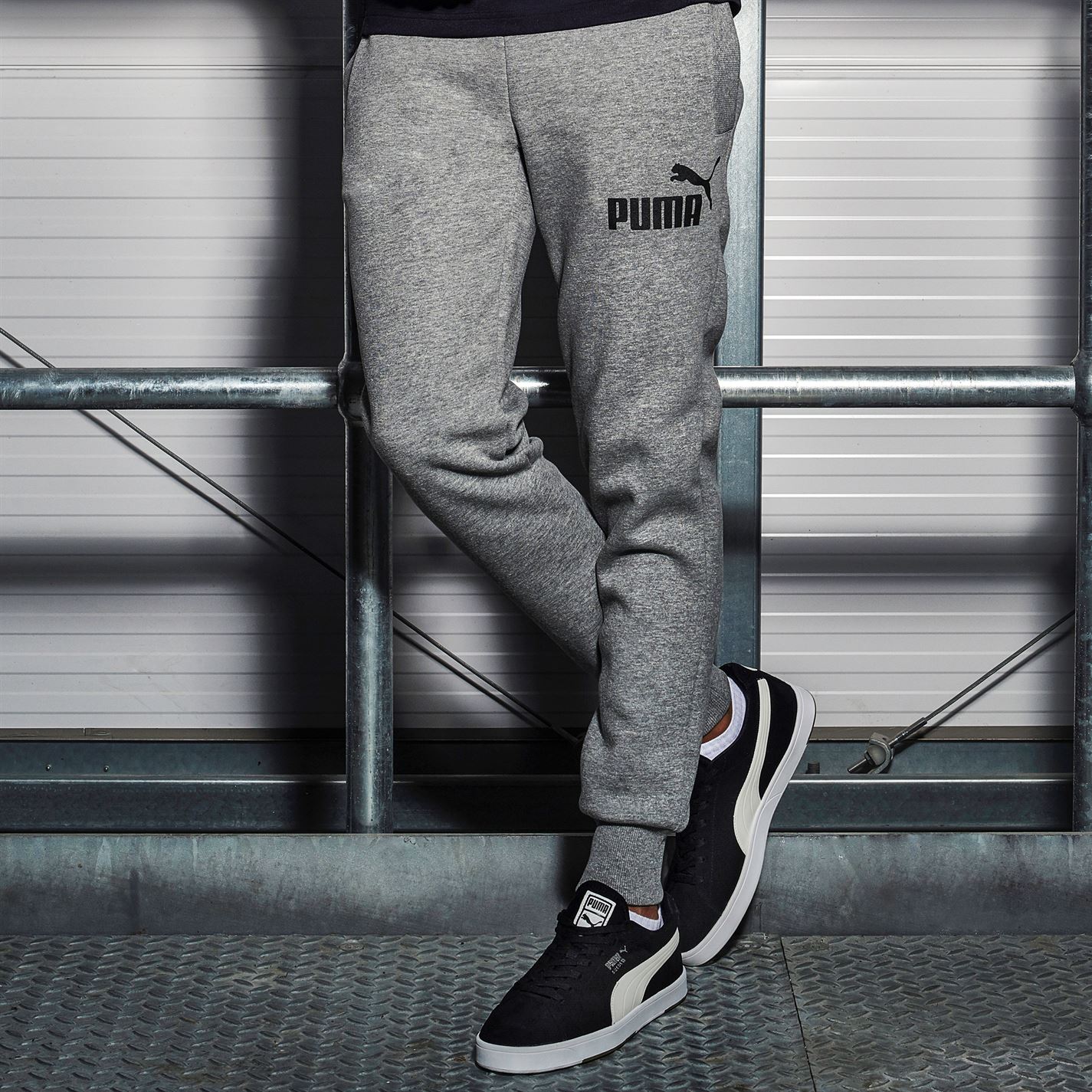 Tepláky Puma Grey 4602349 No 1 Logo Jogging Pants Mens - 7