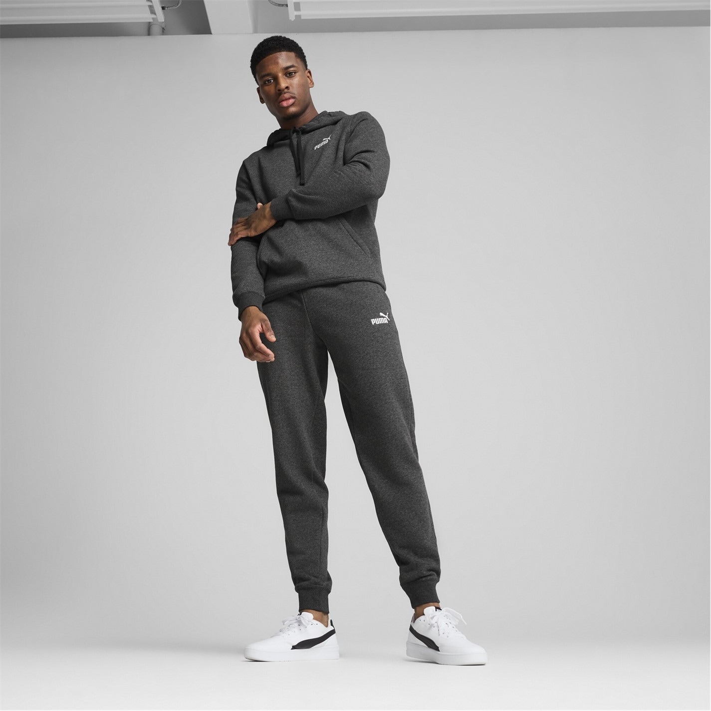 Tepláky Puma Charcoal 4807582 No 1 Logo Jogging Pants Mens - 4