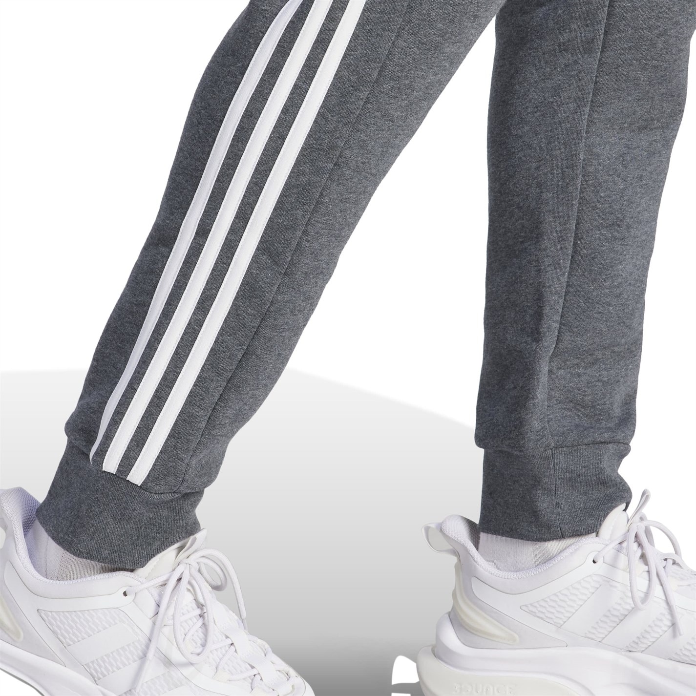 Tepláky adidas DkGrey 7395285 Essentials Fleece Tapered Cuff 3-Stripes Joggers - 6