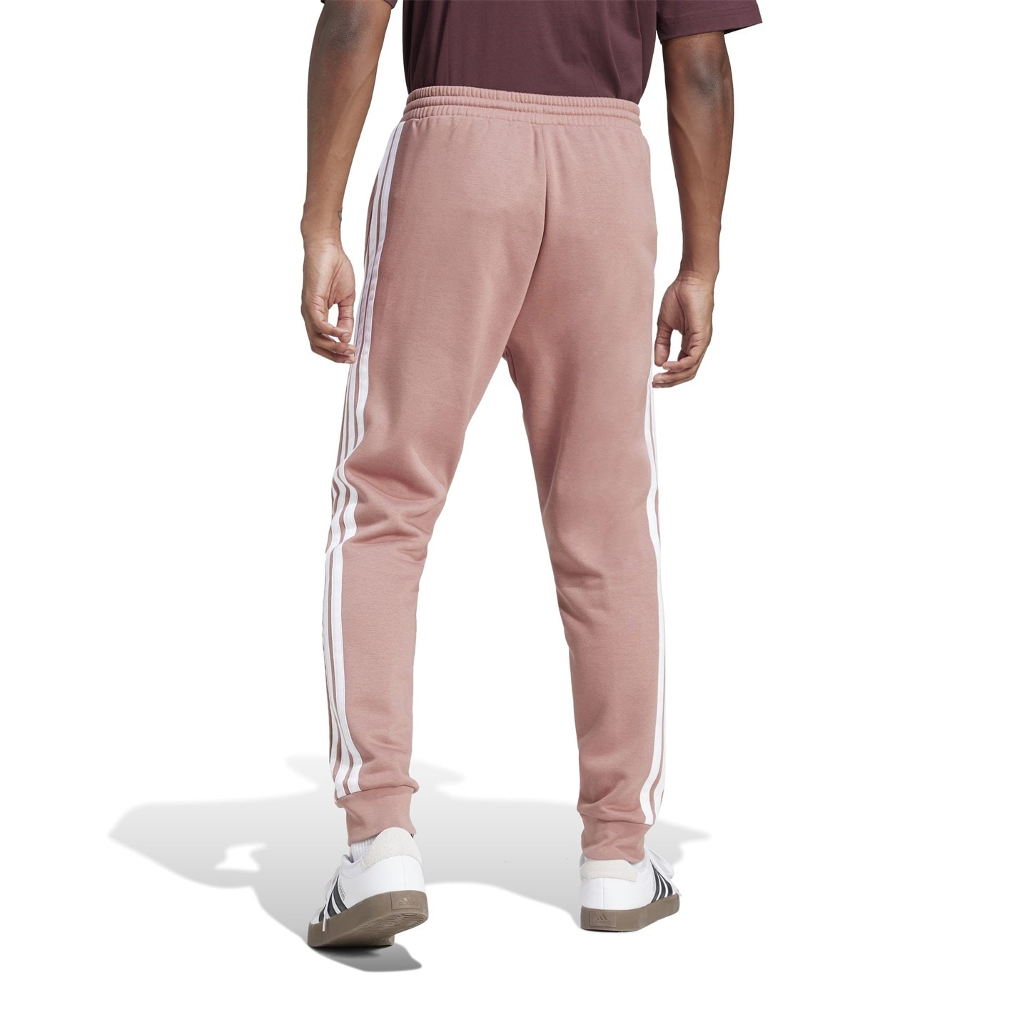 Tepláky adidas Warm Clay 8445096 Essentials Fleece Tapered Cuff 3-Stripes Joggers - 3
