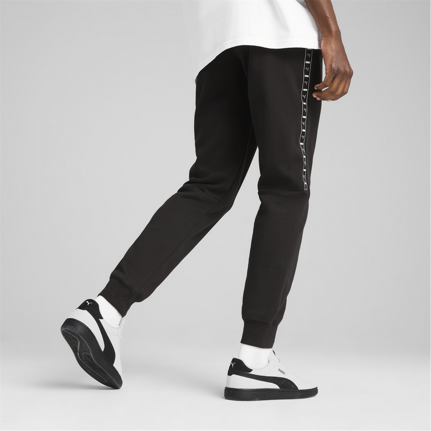 Tepláky Puma Puma Black 308540 Men's Tape Closed Hem Fleece Joggers - 3
