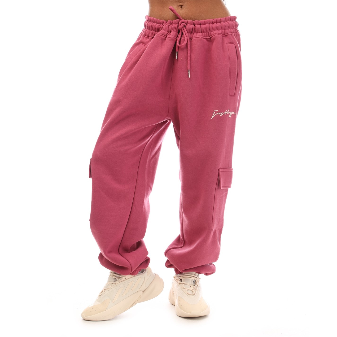 Tepláky Hype Pink 9433922 Unisex Adults Cargo Closed Hem Fleece Joggers - 4