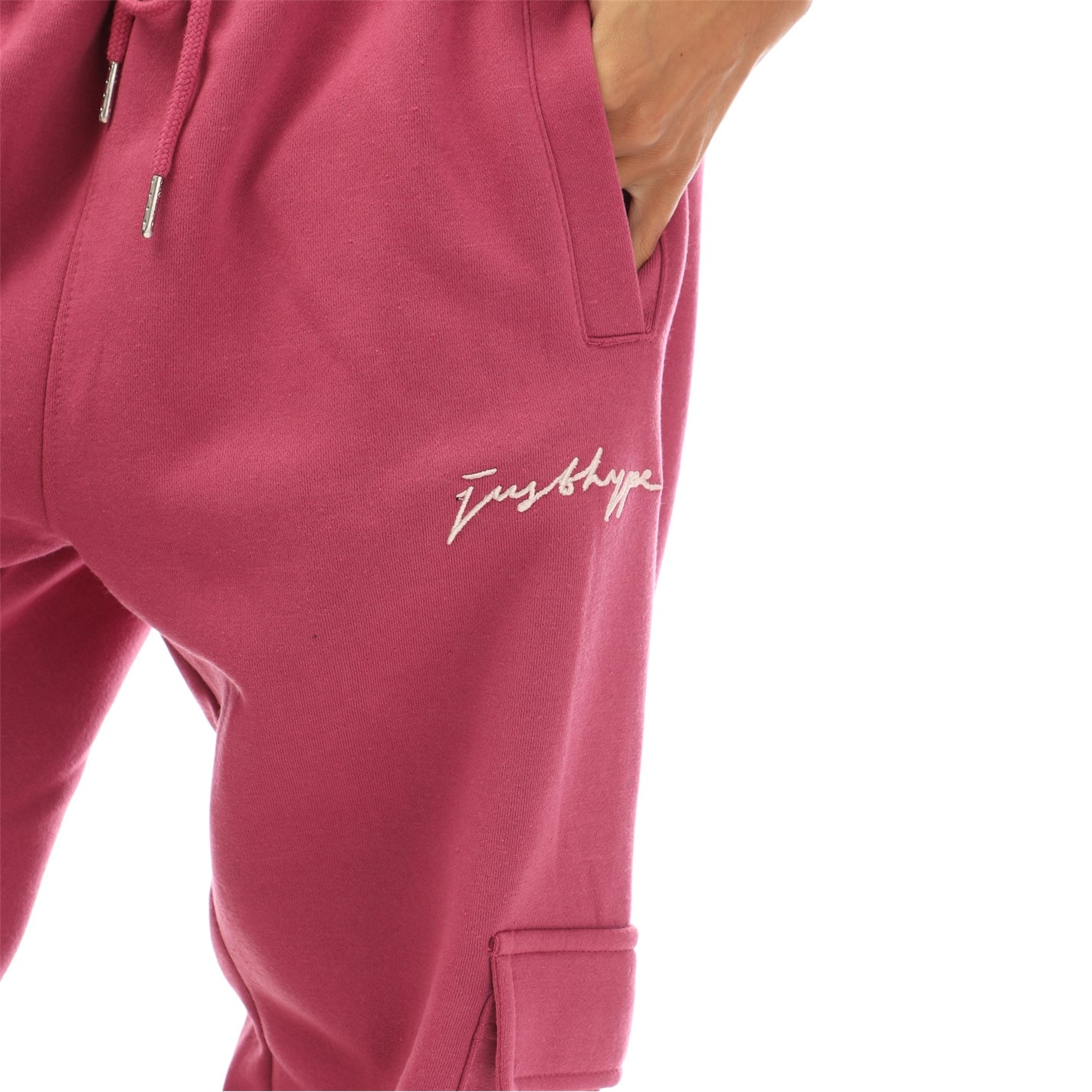 Tepláky Hype Pink 9433922 Unisex Adults Cargo Closed Hem Fleece Joggers - 6