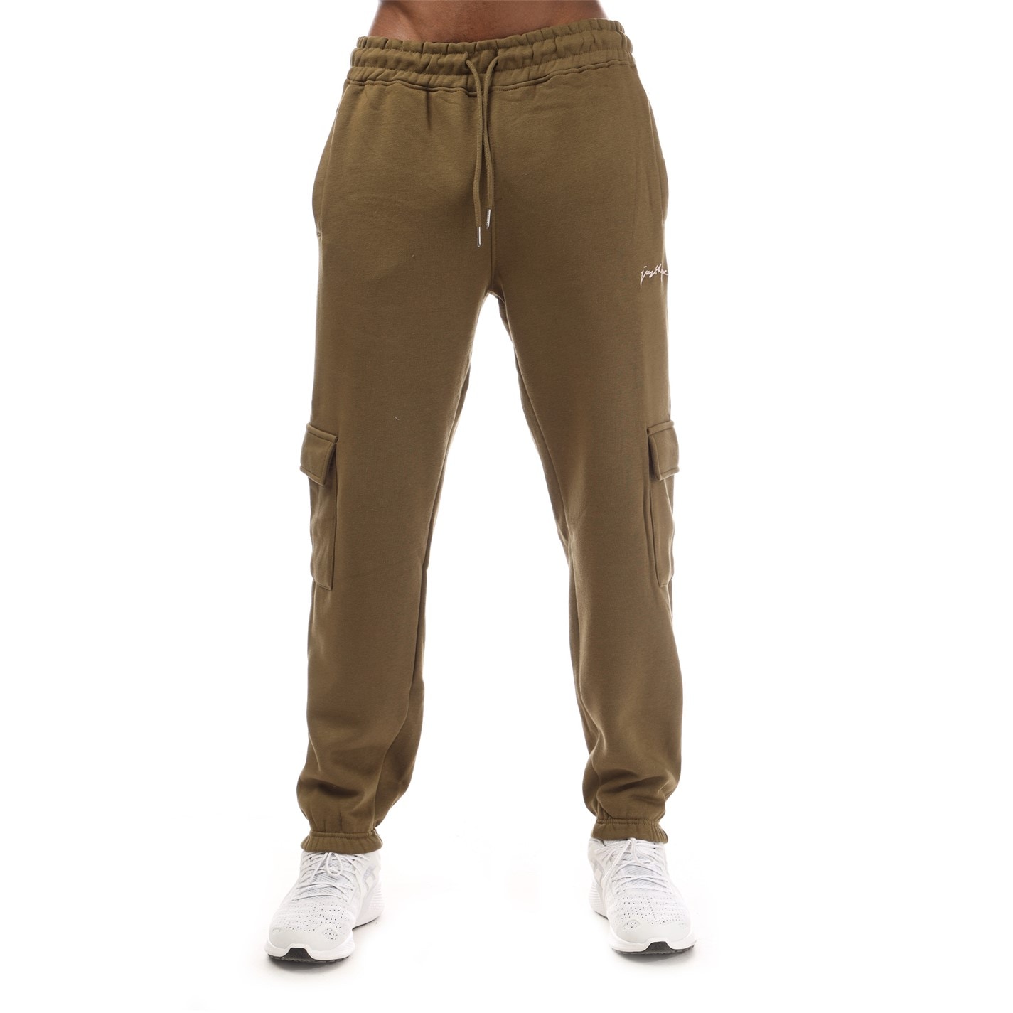 Tepláky Hype Olive 4193921 Unisex Adults Cargo Closed Hem Fleece Joggers - 1
