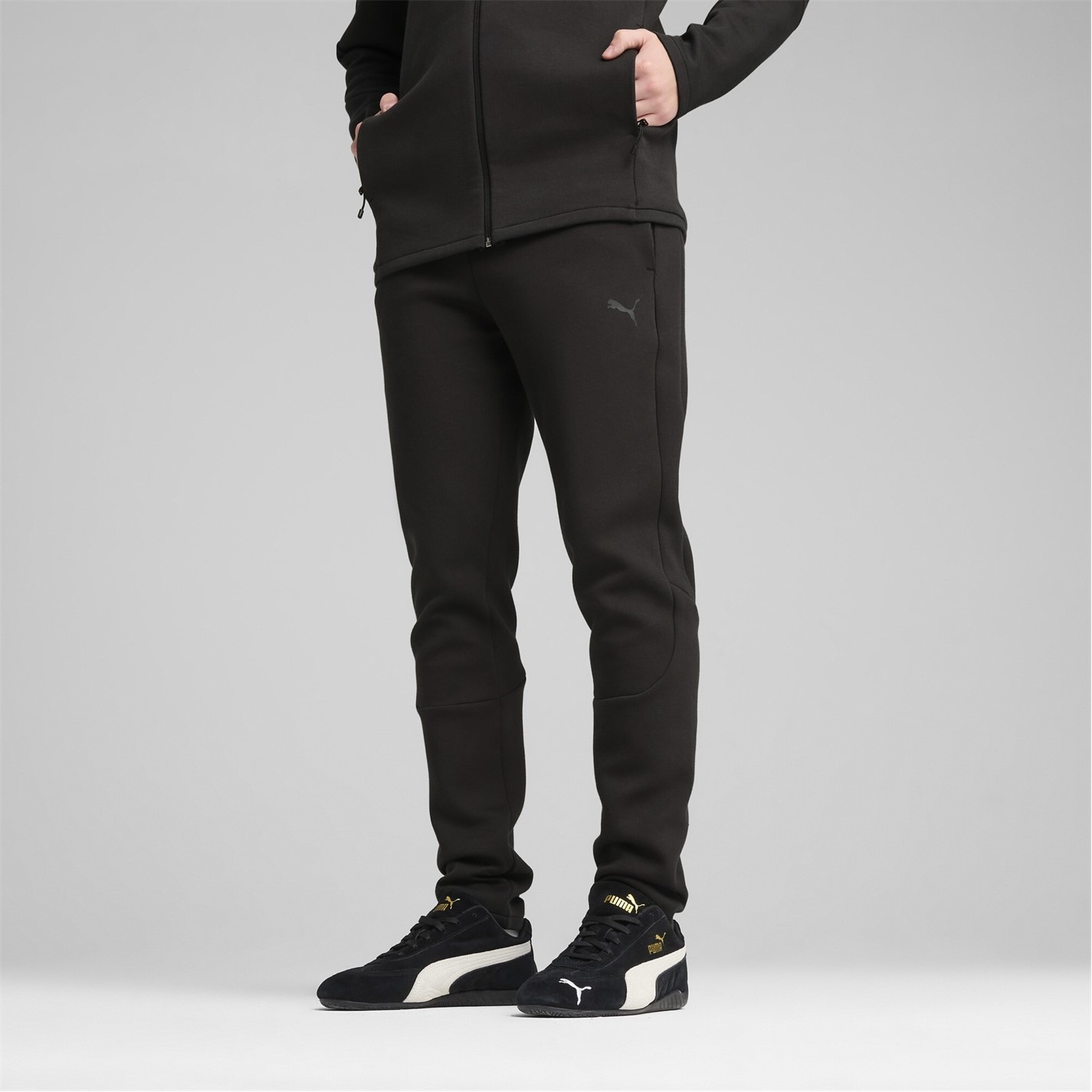 Tepláky Puma Puma Black 3033603 Men's Evostripe Core Fleece Joggers - 2