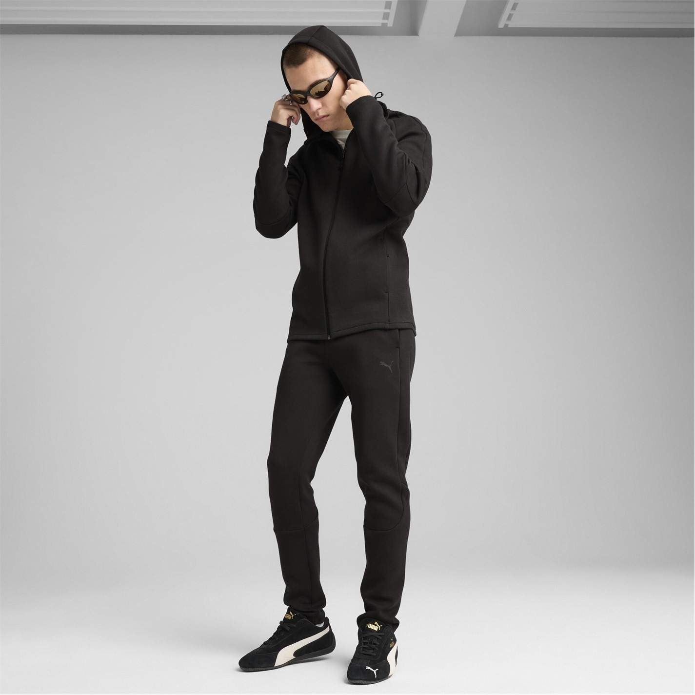 Tepláky Puma Puma Black 3033603 Men's Evostripe Core Fleece Joggers - 4