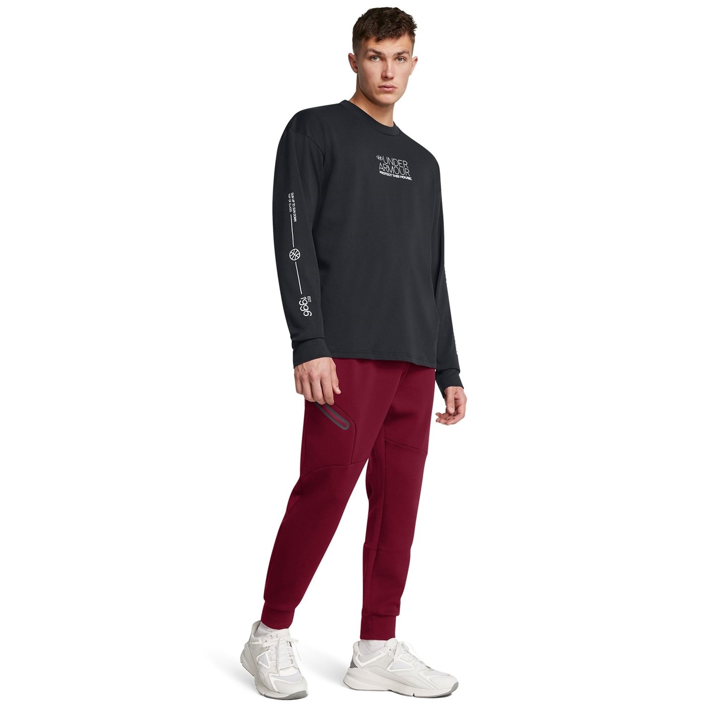 Tepláky Under Armour Red 4494869 Men's Unstoppable Closed Hem Fleece Joggers - 6