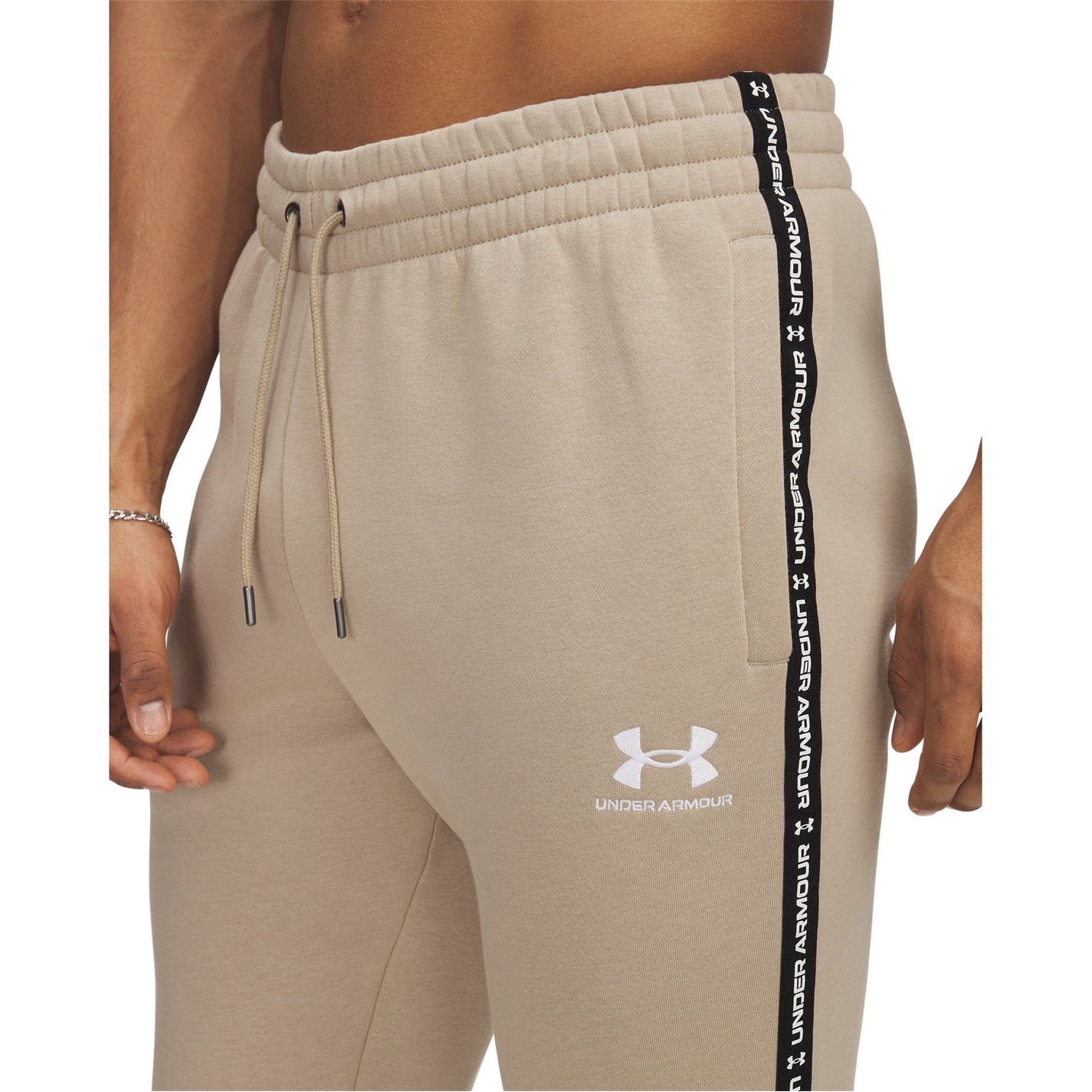 Tepláky Under Armour City Khaki 4343810 Men's Icon Taping Closed Hem Fleece Joggers - 3