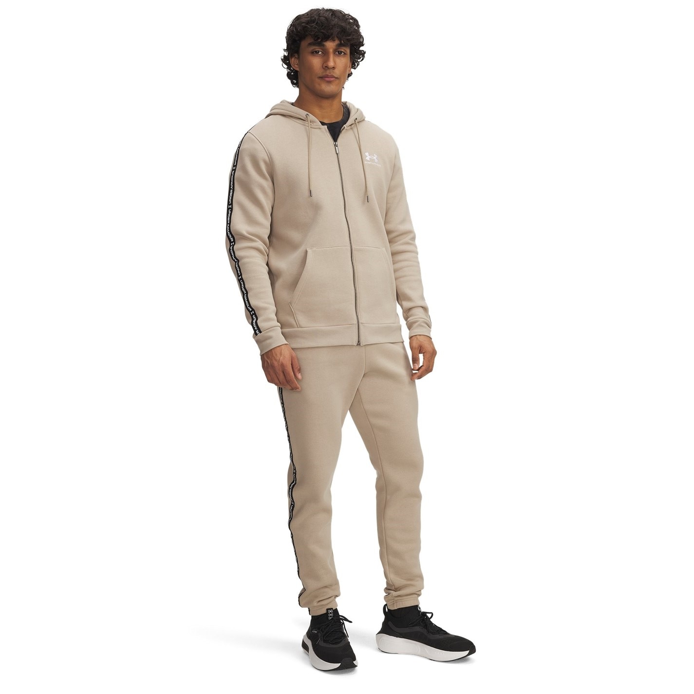 Tepláky Under Armour City Khaki 4343810 Men's Icon Taping Closed Hem Fleece Joggers - 4
