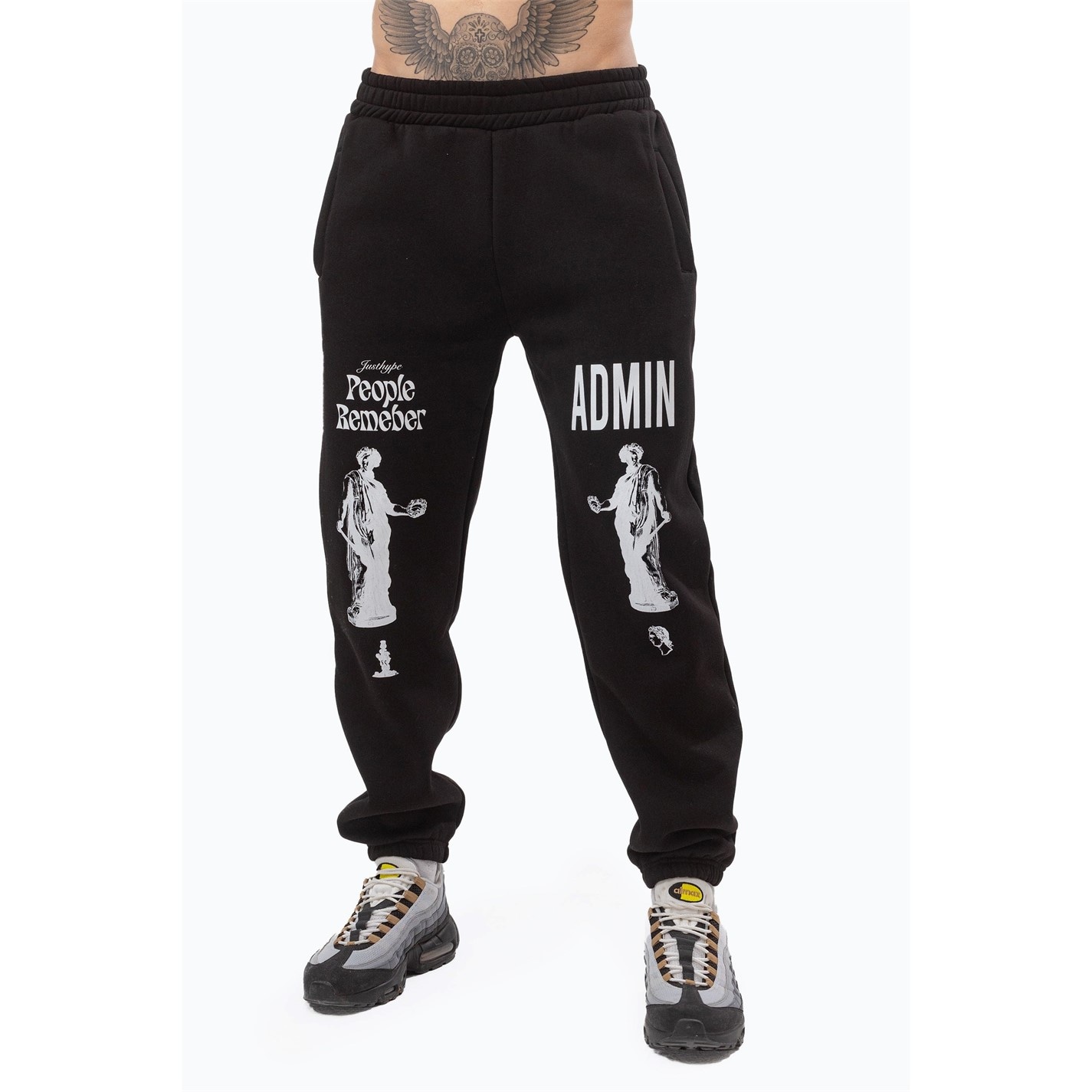 Tepláky Hype Black 6621703 Men's Closed Hem Fleece Jogger - 1