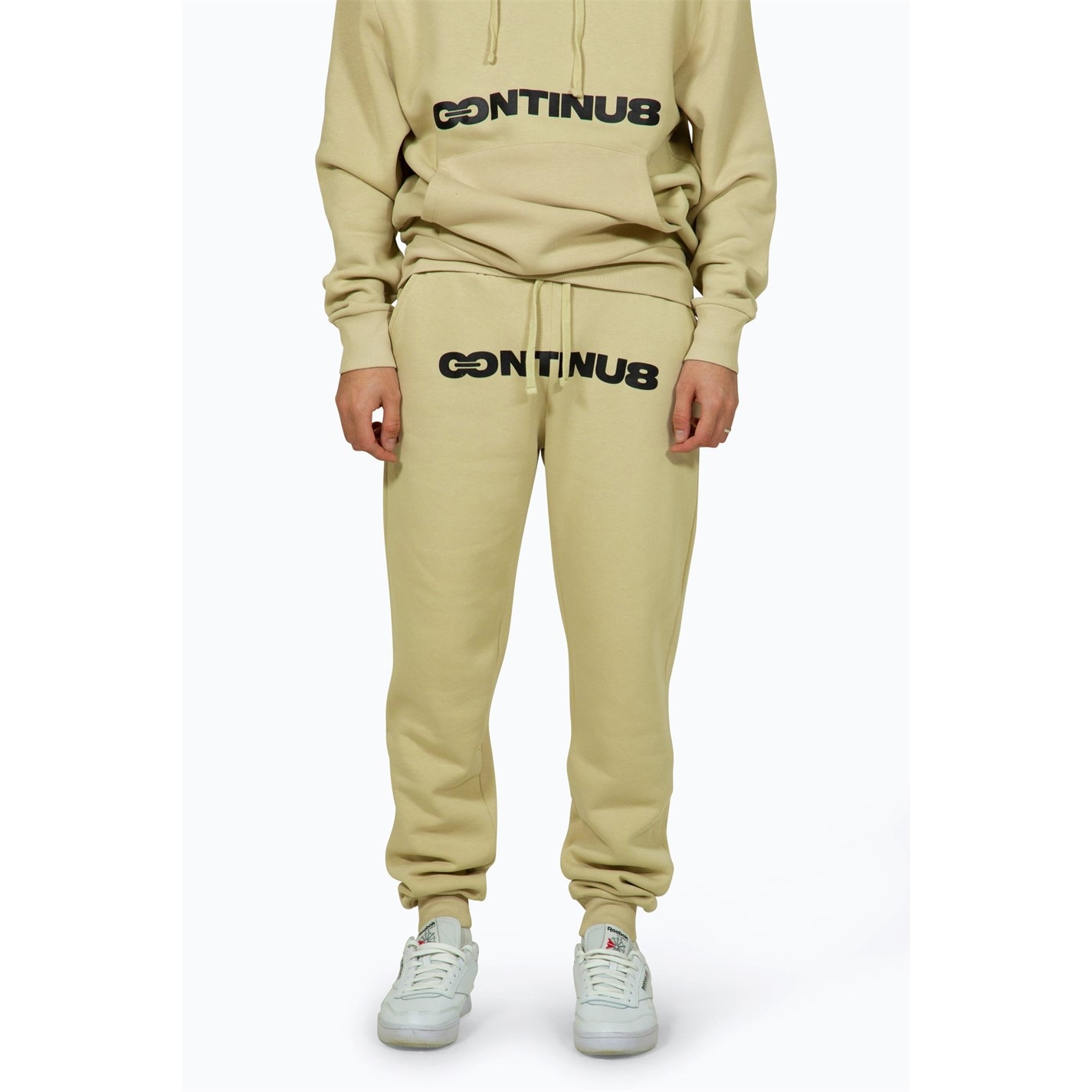 Tepláky Hype Beige 1074527 Men's Boxy Closed Hem Fleece Jogger - 1