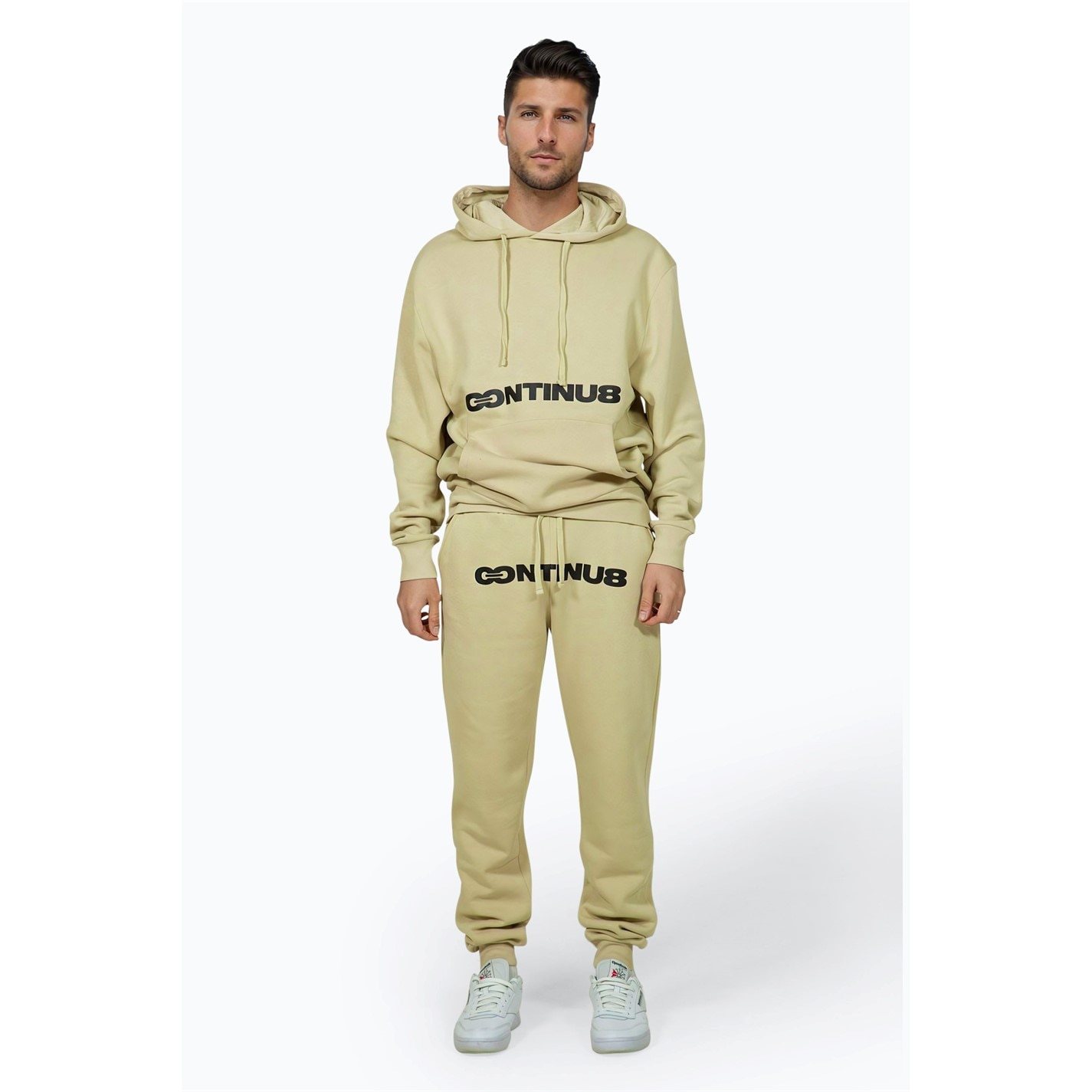 Tepláky Hype Beige 1074527 Men's Boxy Closed Hem Fleece Jogger - 5