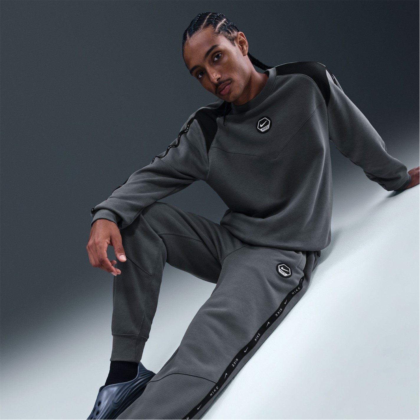 Tepláky Nike Iron Grey 7329003 City Jogging Bottoms Mens - 10