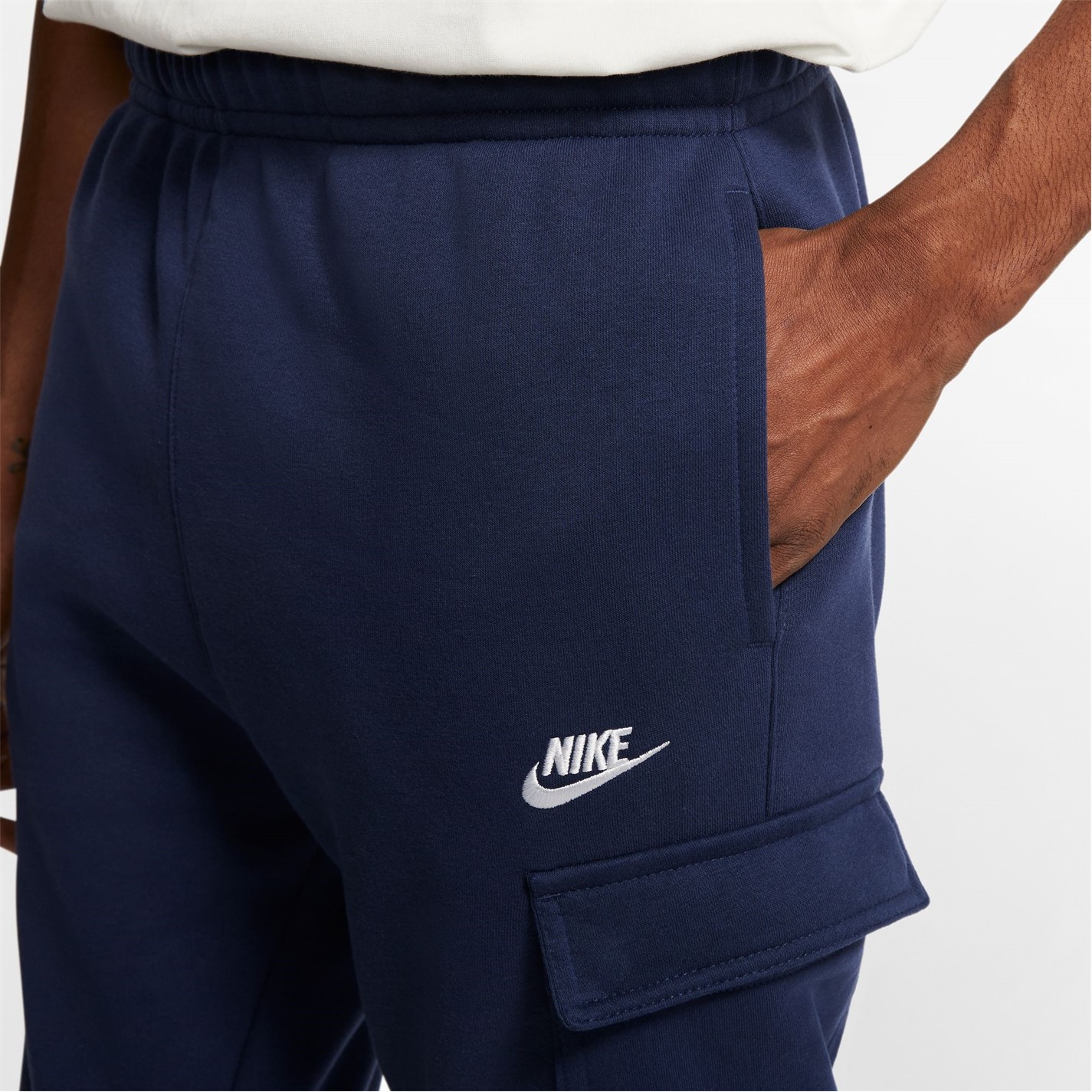 Tepláky Nike Navy 9622505 Sportswear Club Fleece Men's Cargo Pants - 5