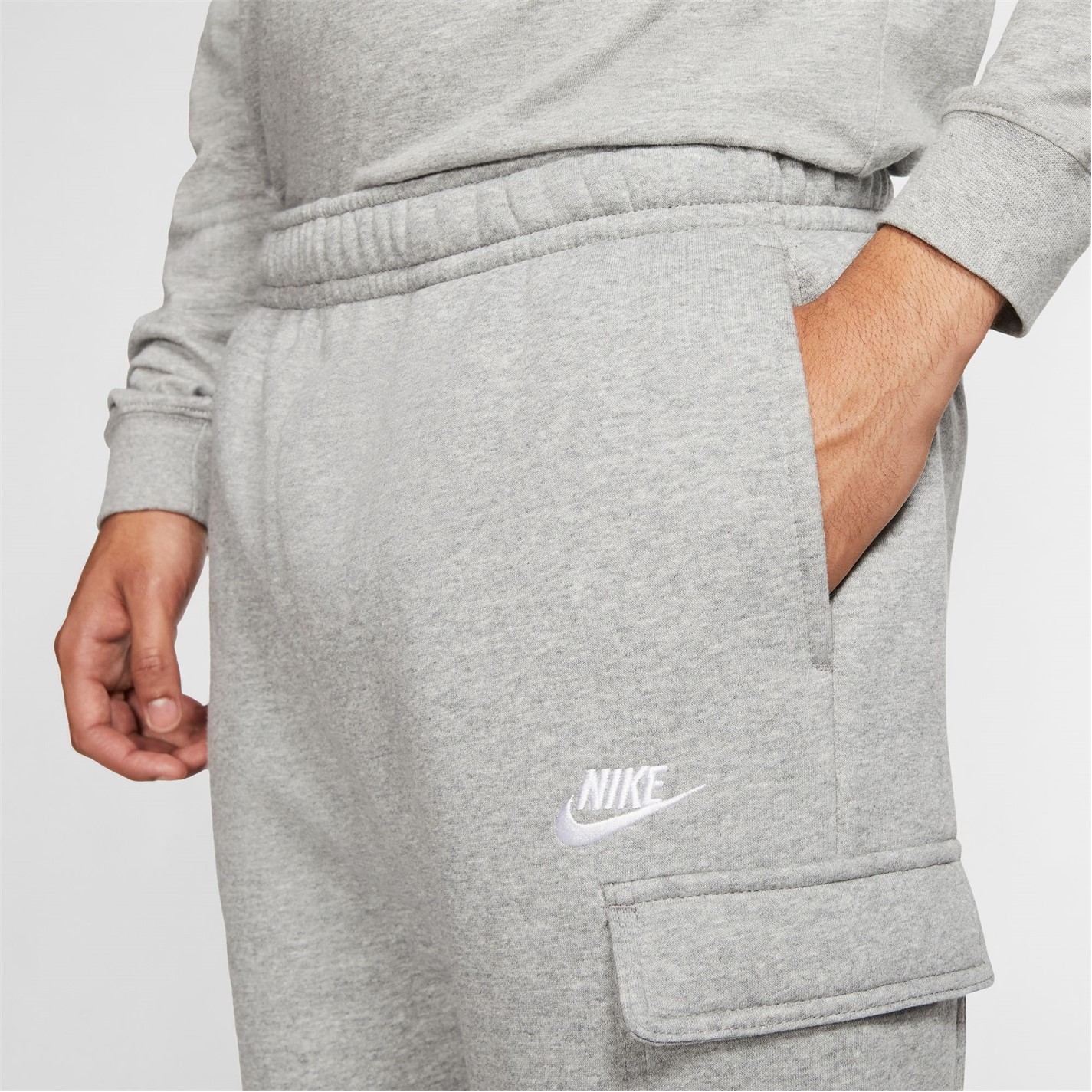 Tepláky Nike Dk Grey 8136072 Sportswear Club Fleece Men's Cargo Pants - 5