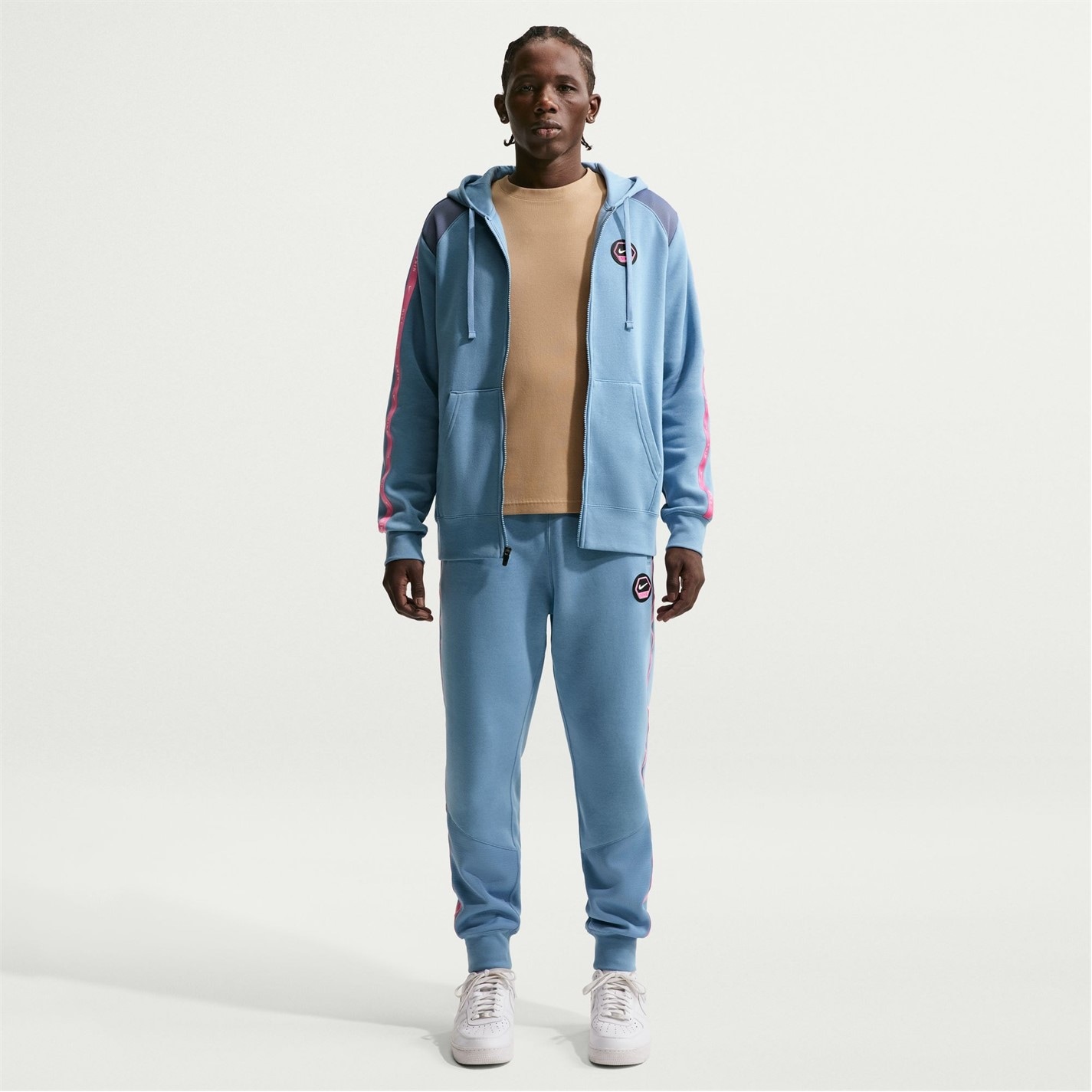 Tepláky Nike Work Blue 6057051 Men's Closed Hem Fleece Joggers - 5