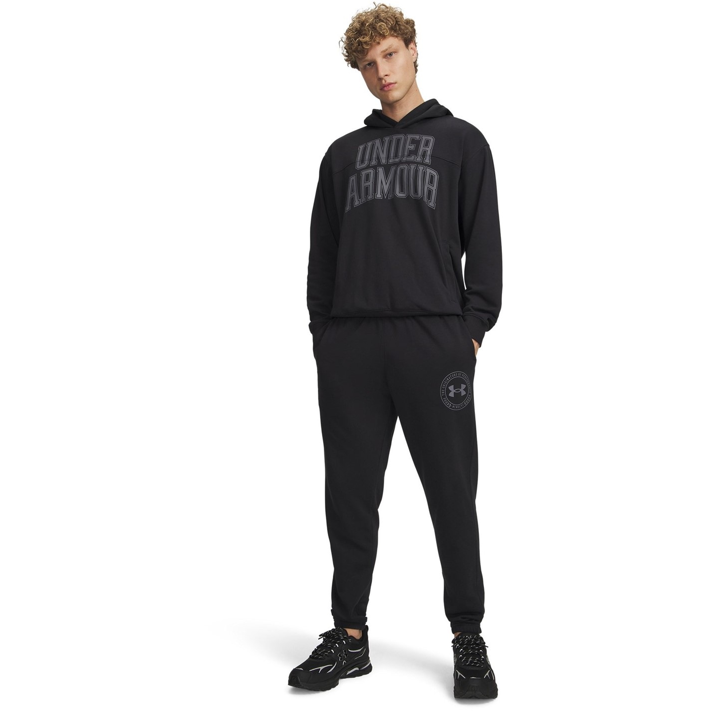 Tepláky Under Armour Black 2921243 Men's Closed Hem Fleece Joggers - 3